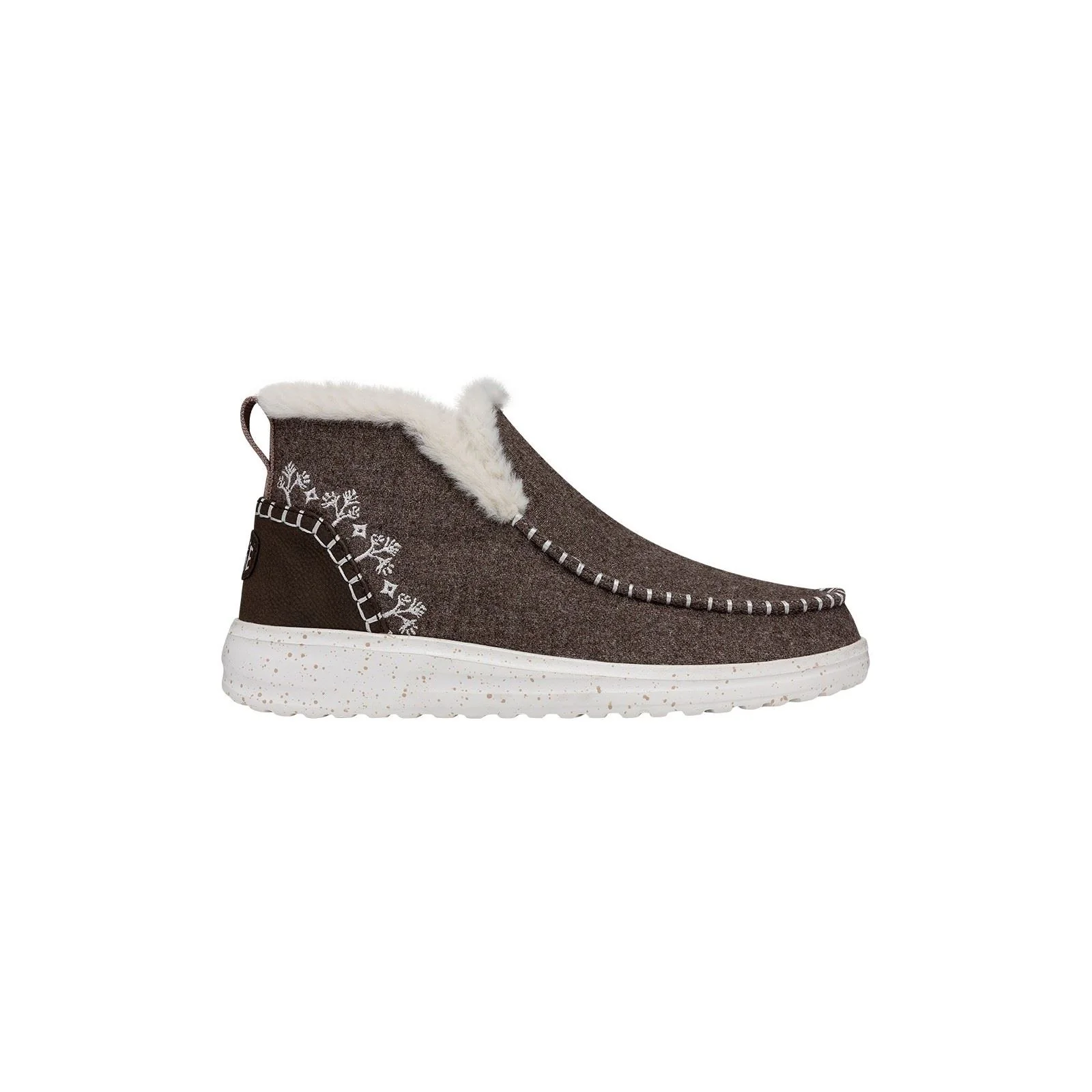 HEYDUDE Women's Denny Wool Faux Shearling Boots in Walnut - Image 5