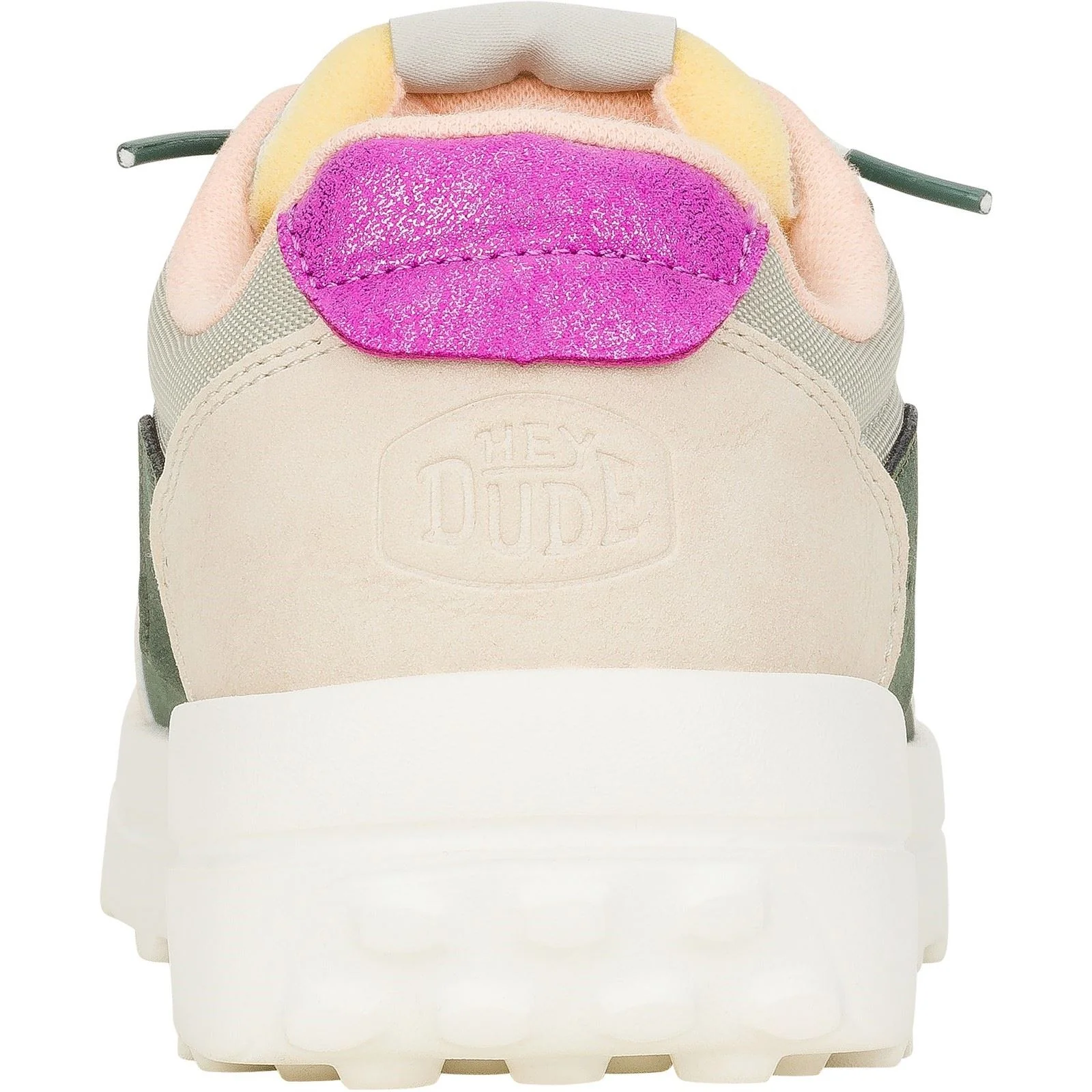 HEYDUDE Women's Hayden Colorblock Trainers in Dusty Olive/Multi - Image 3
