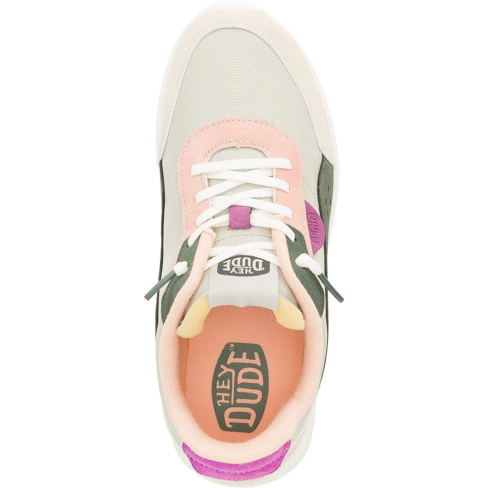 HEYDUDE Women's Hayden Colorblock Trainers in Dusty Olive/Multi - Image 5