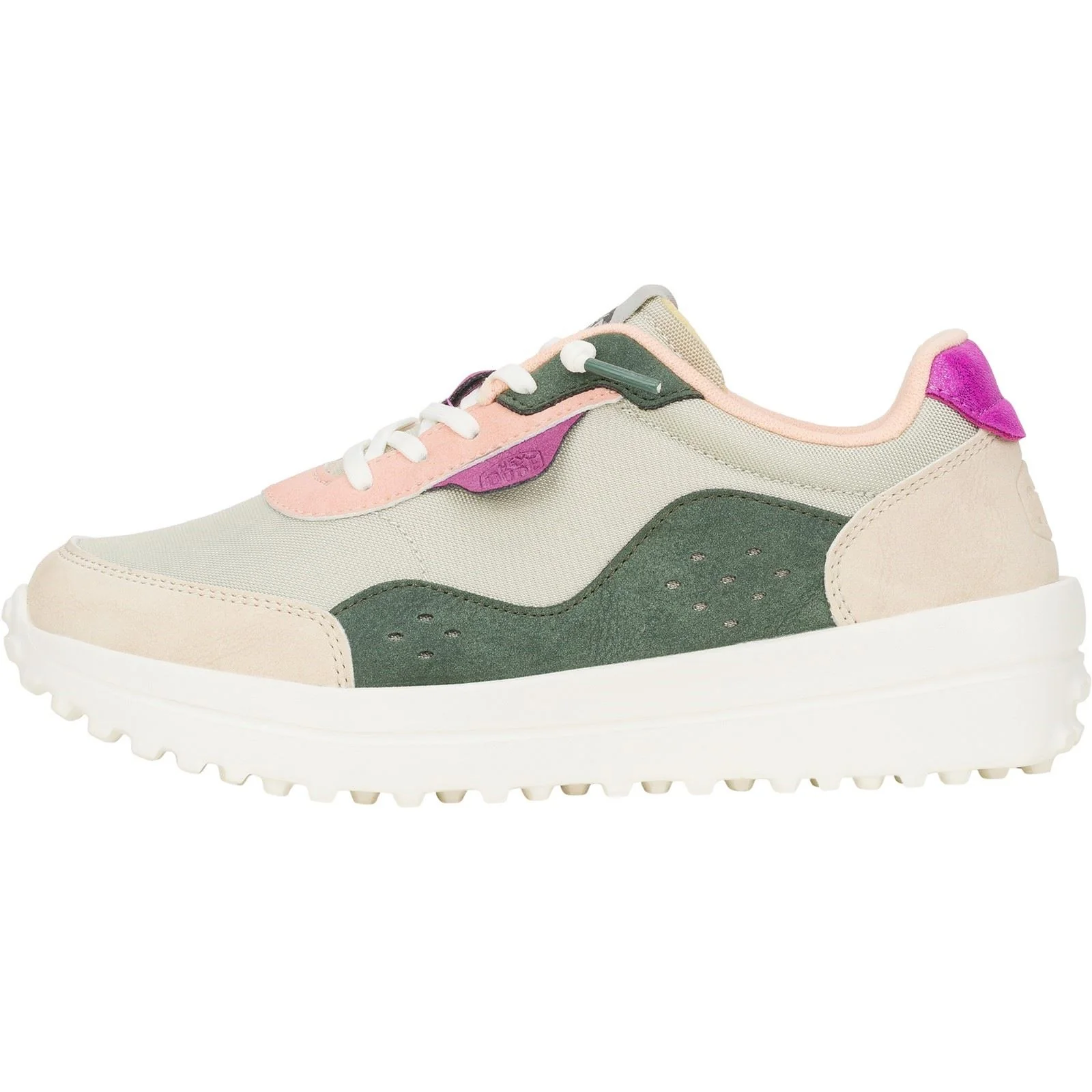 HEYDUDE Women's Hayden Colorblock Trainers in Dusty Olive/Multi - Image 6
