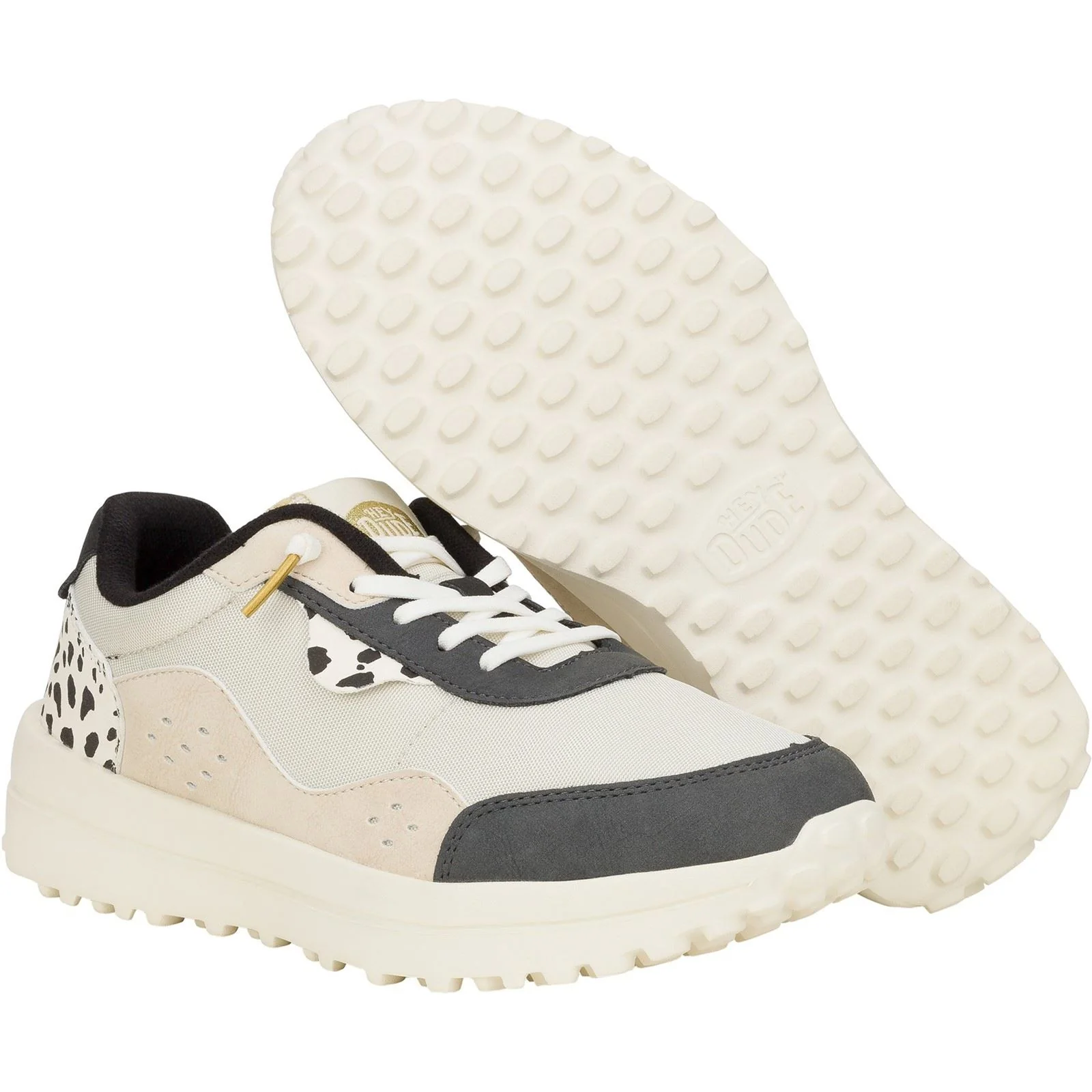 HEYDUDE Women's Hayden Shine Trainers in Ivory/Multi - Image 4