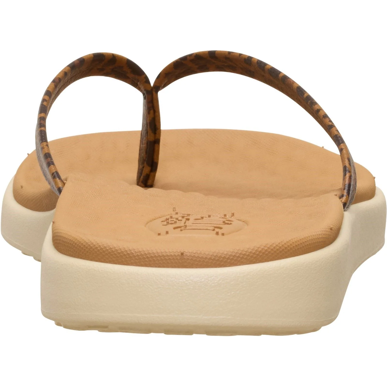 HEYDUDE Maui Breeze Polyurethane Women's Tan Leopard Flip Flops - Image 2