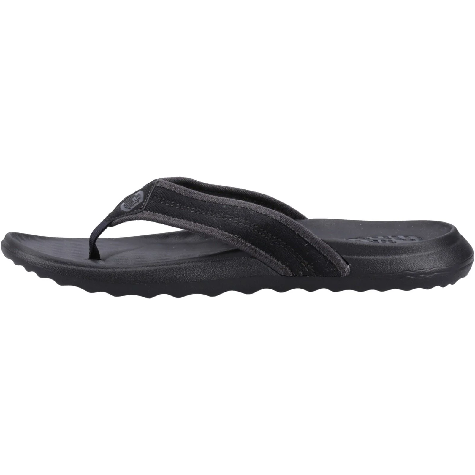 HEYDUDE Men's Myers Flip Sport Mode Sandal in Black/Black - Image 4