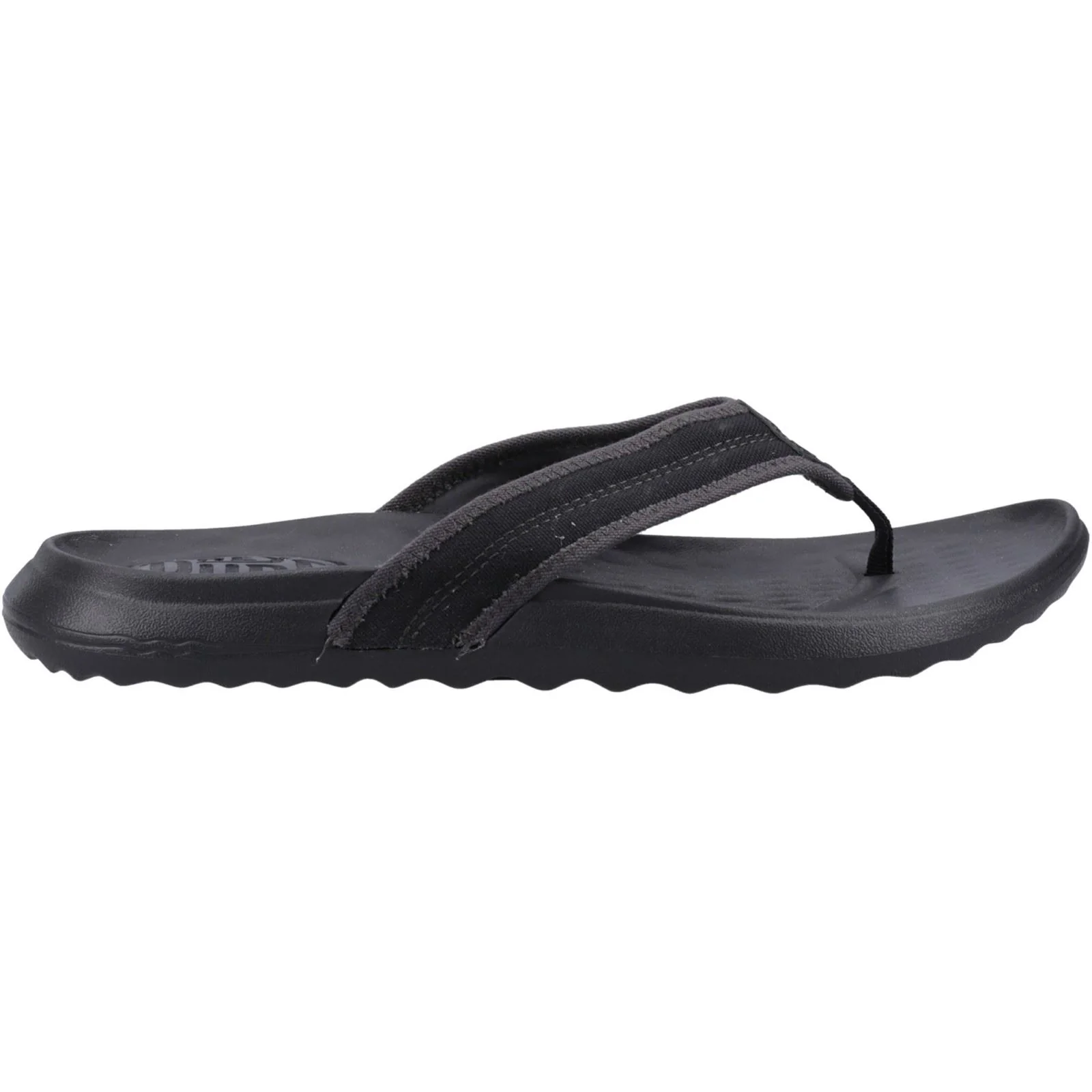 HEYDUDE Men's Myers Flip Sport Mode Sandal in Black/Black - Image 5