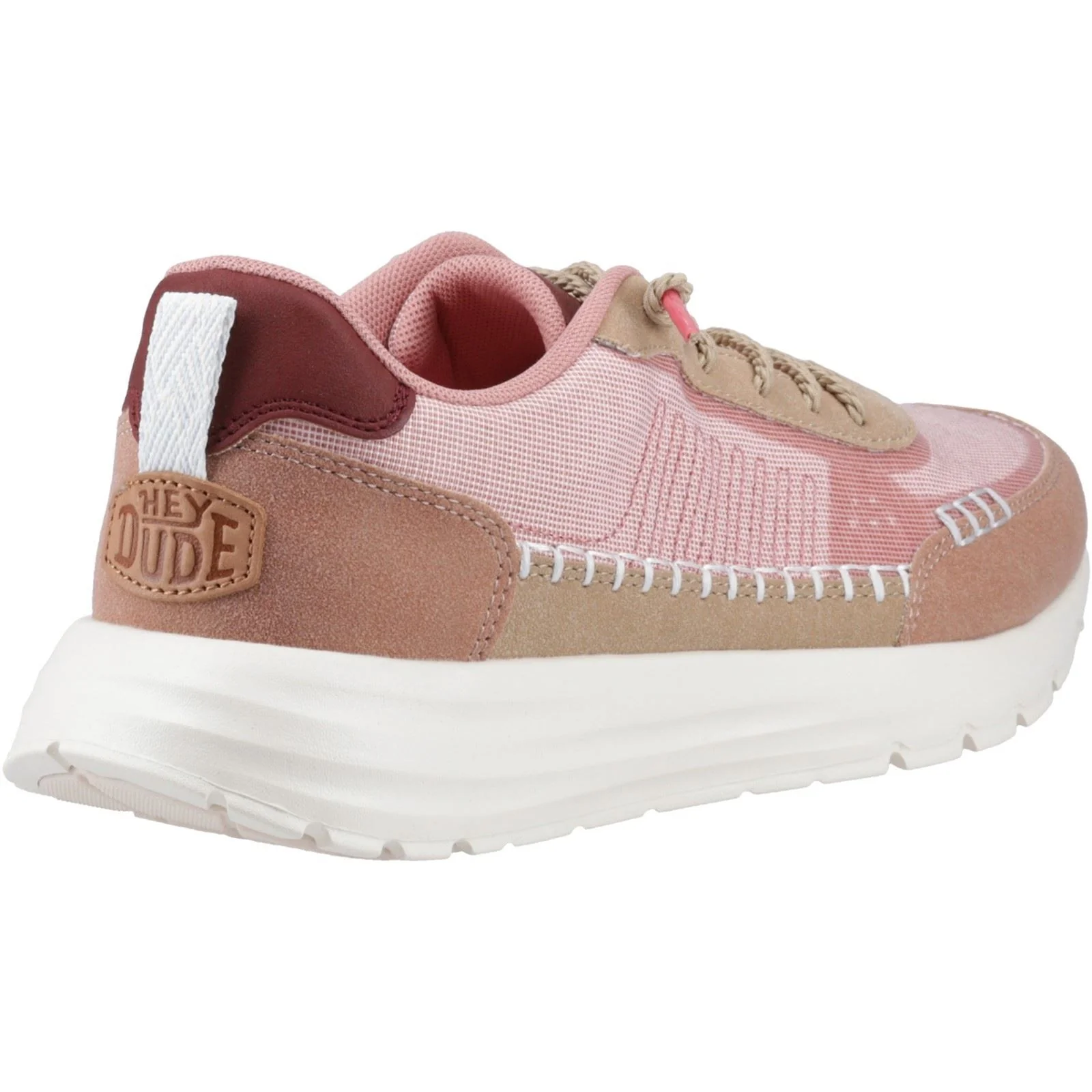 HEYDUDE Sirocco Alta Boho Polyester Blend Women's Rose Pink Trainers - Image 2