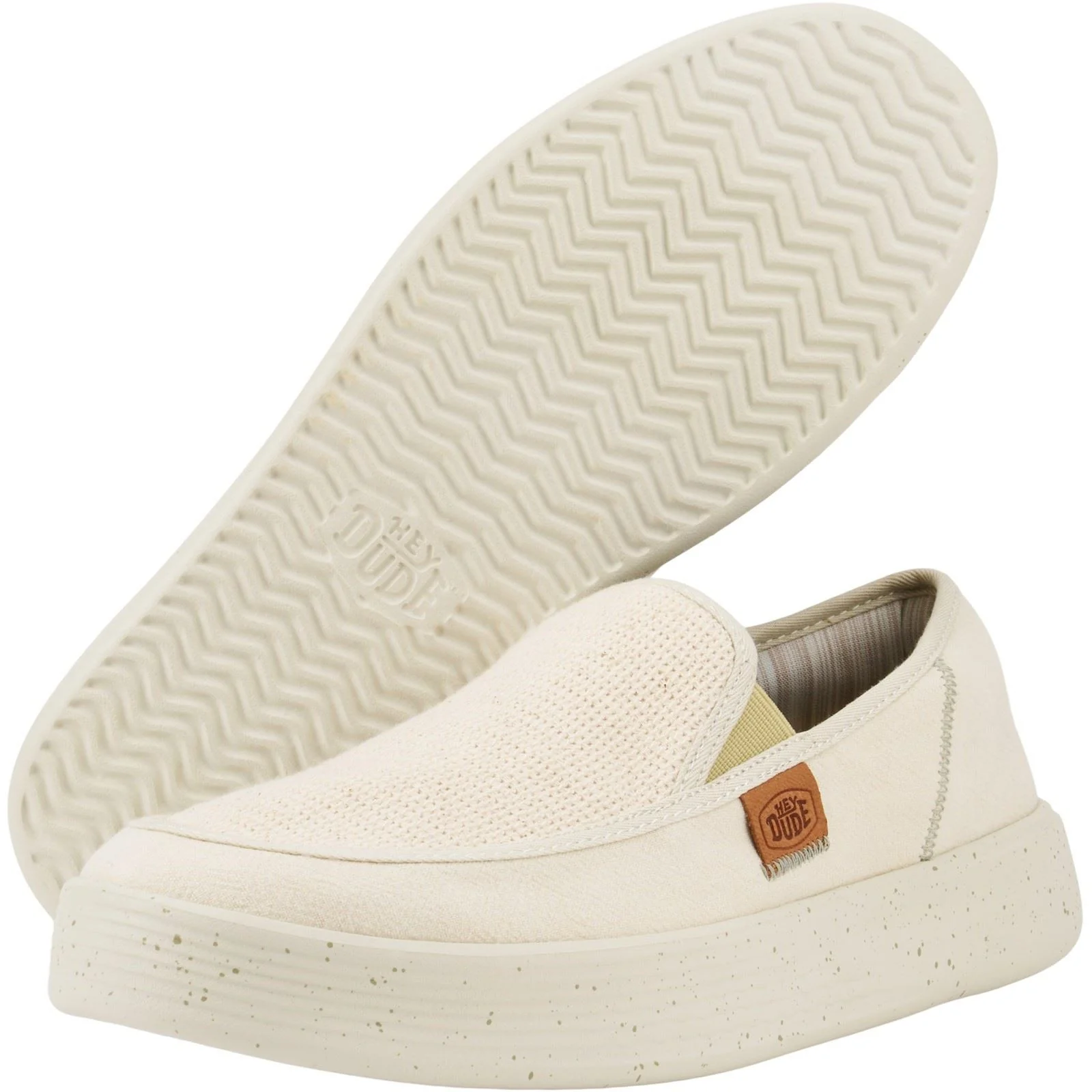 HEYDUDE Men's Sunapee Coastline Shoe in Bone - Image 3