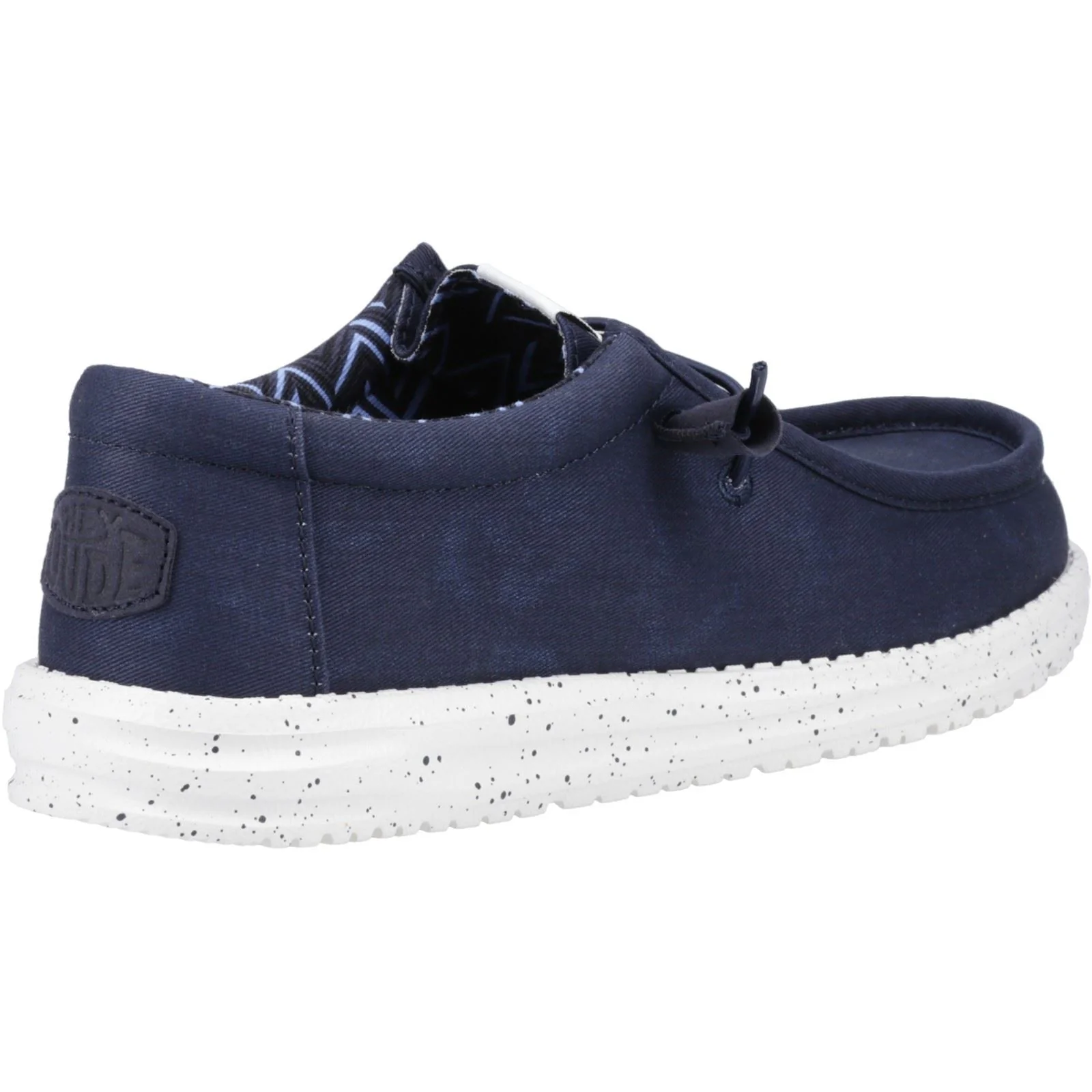 HEYDUDE Men's Wally Canvas Shoe in Navy - Image 2