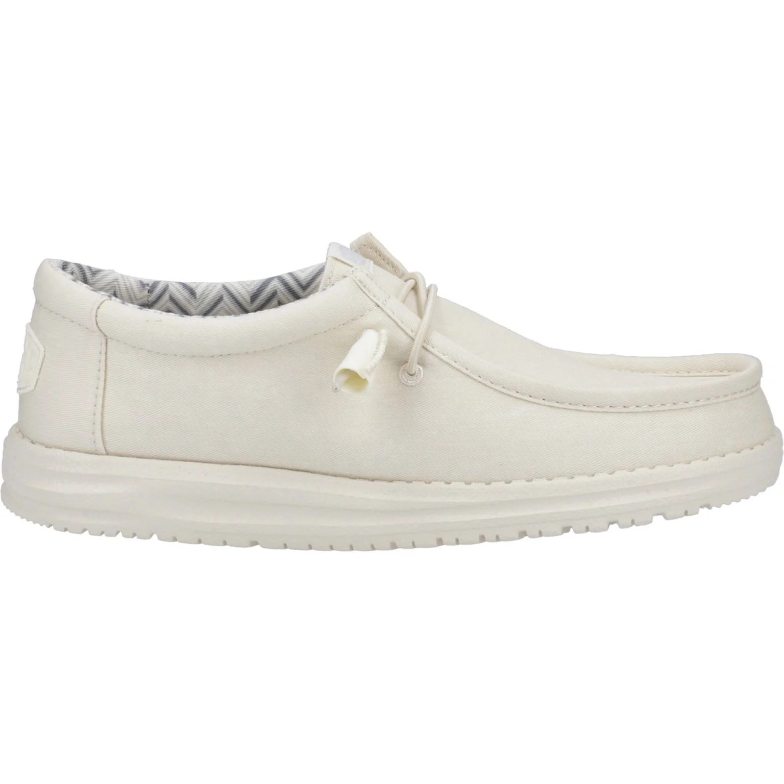HEYDUDE Men's Wally Canvas Shoe in Stone White - Image 5