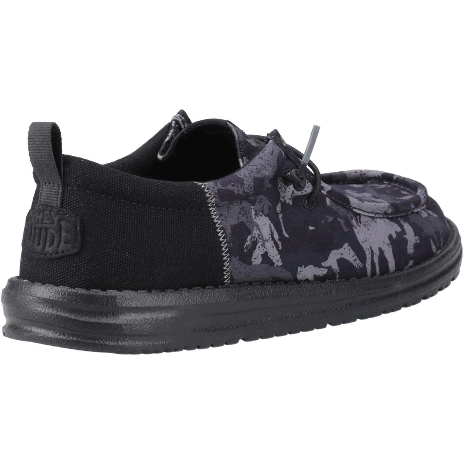HEYDUDE Men's Wally Funk Hunt Camo Shoes in Black - Image 2