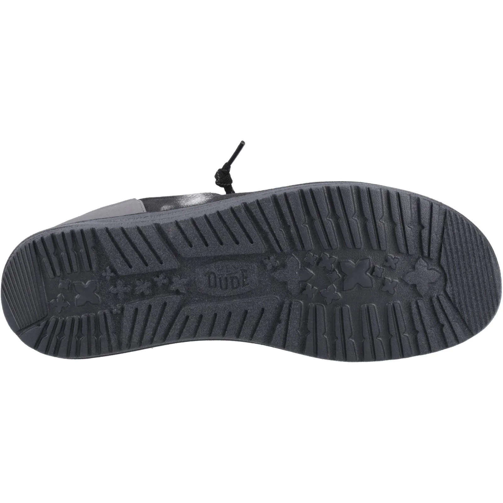 HEYDUDE Wally Funk Overdye Cotton Men's Black/Granite Grey Moccasins Shoes - Image 3