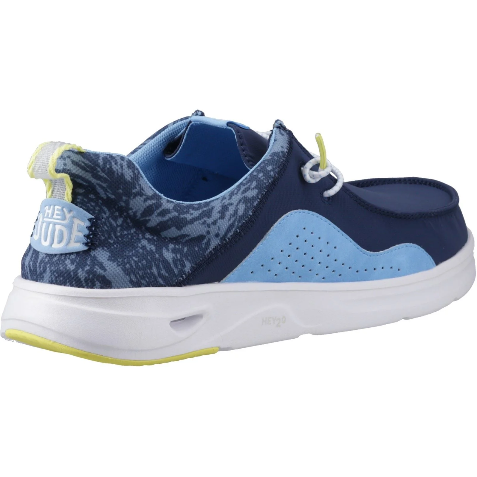HEYDUDE Wally Hey2O Active Polyester Men's Sargasso Blue/Alaskan Blue Moccasins Shoes - Image 2