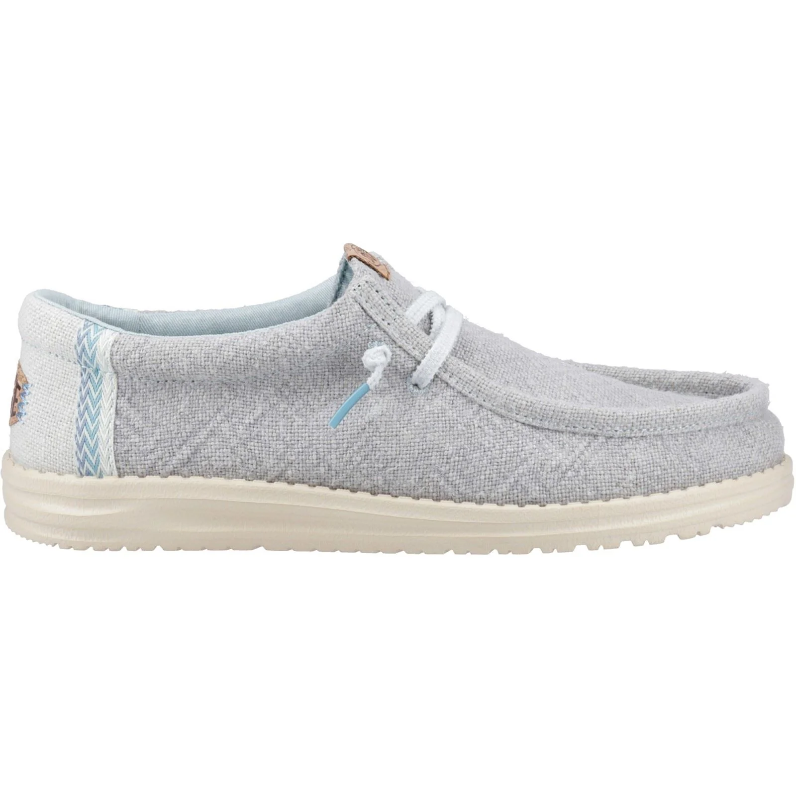HEYDUDE Wally Jute Jute Men's Cloud Blue/Dawn Blue Moccasins Shoes - Image 5