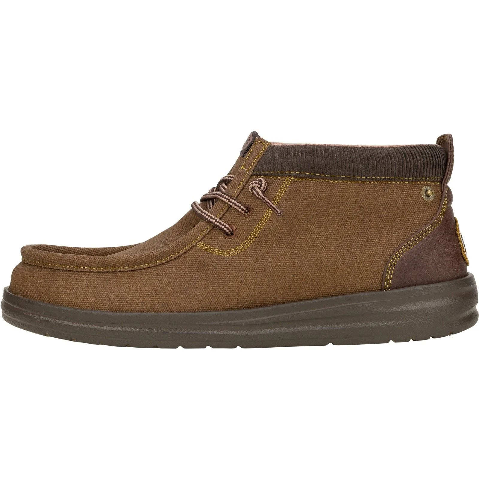 HEYDUDE Men's Wally Mid GripR Boots in Dark Brown - Image 5