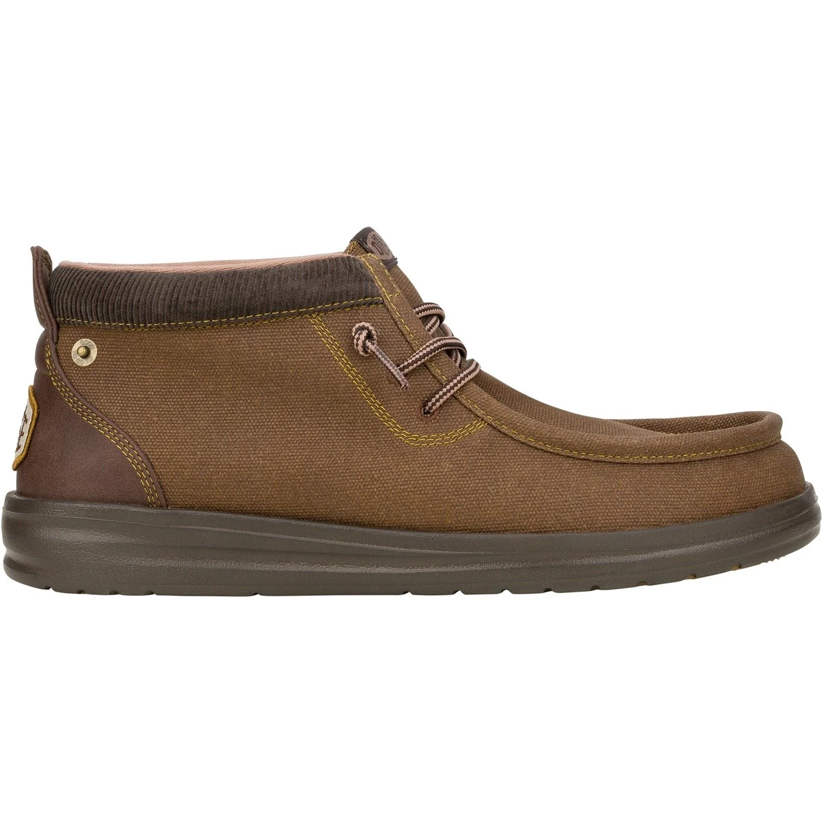 HEYDUDE Men's Wally Mid GripR Boots in Dark Brown - Image 6