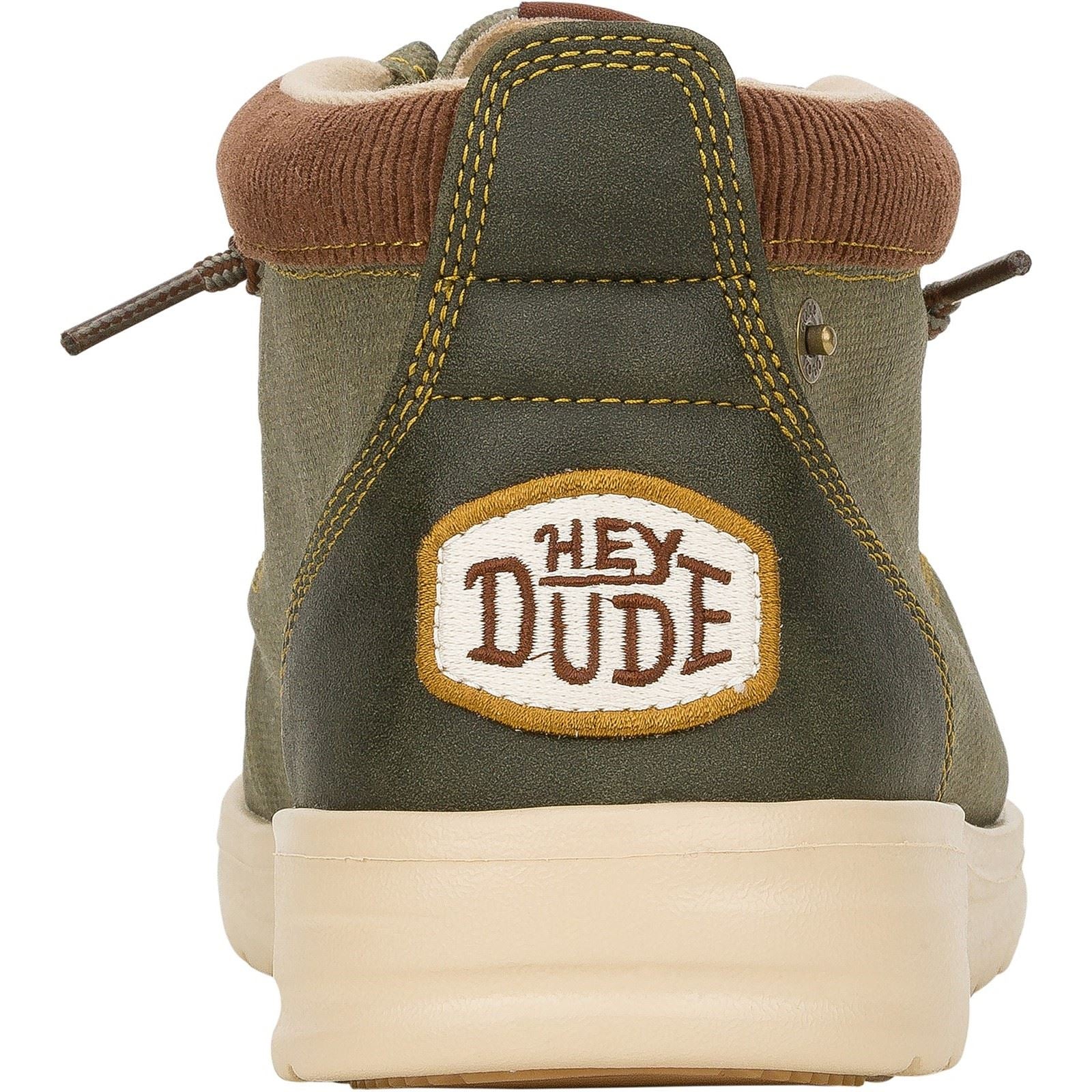 HEYDUDE Men's Wally Mid GripR Boots in Dusty Olive - Image 2