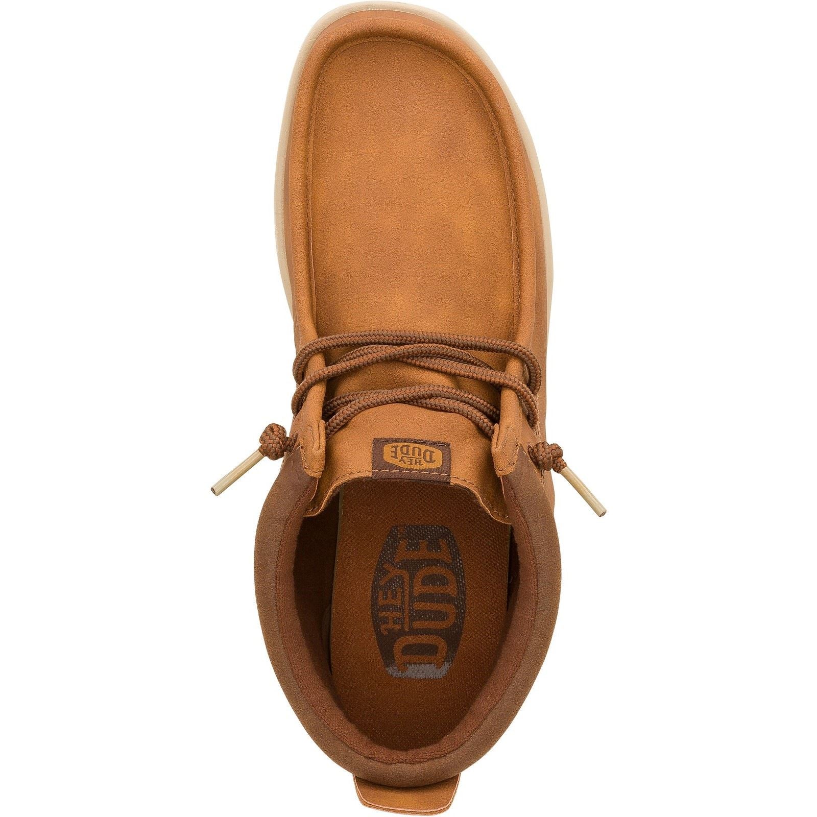 HEYDUDE Men's Wally Mid GripR Classic Boots in Cognac/Tan - Image 4