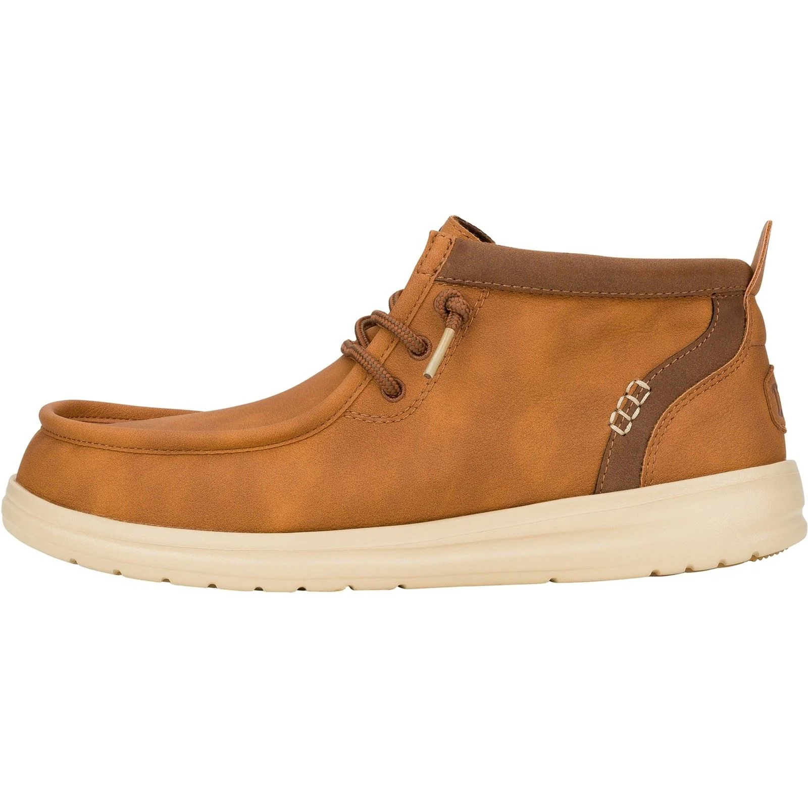 HEYDUDE Men's Wally Mid GripR Classic Boots in Cognac/Tan - Image 5