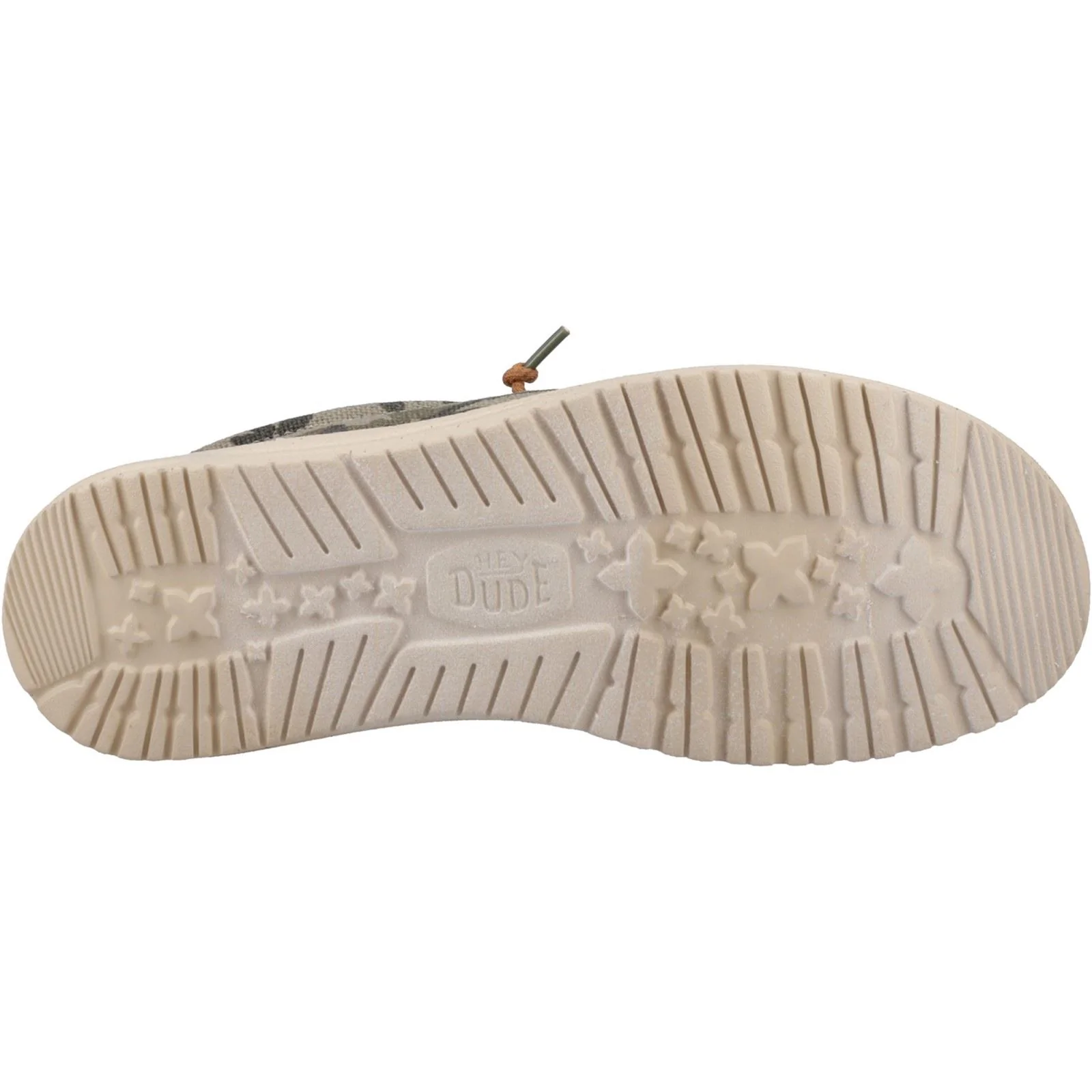 HEYDUDE Wally Palm Jute Jute Men's Burnt Olive/Ginger Brown Moccasins Shoes - Image 3