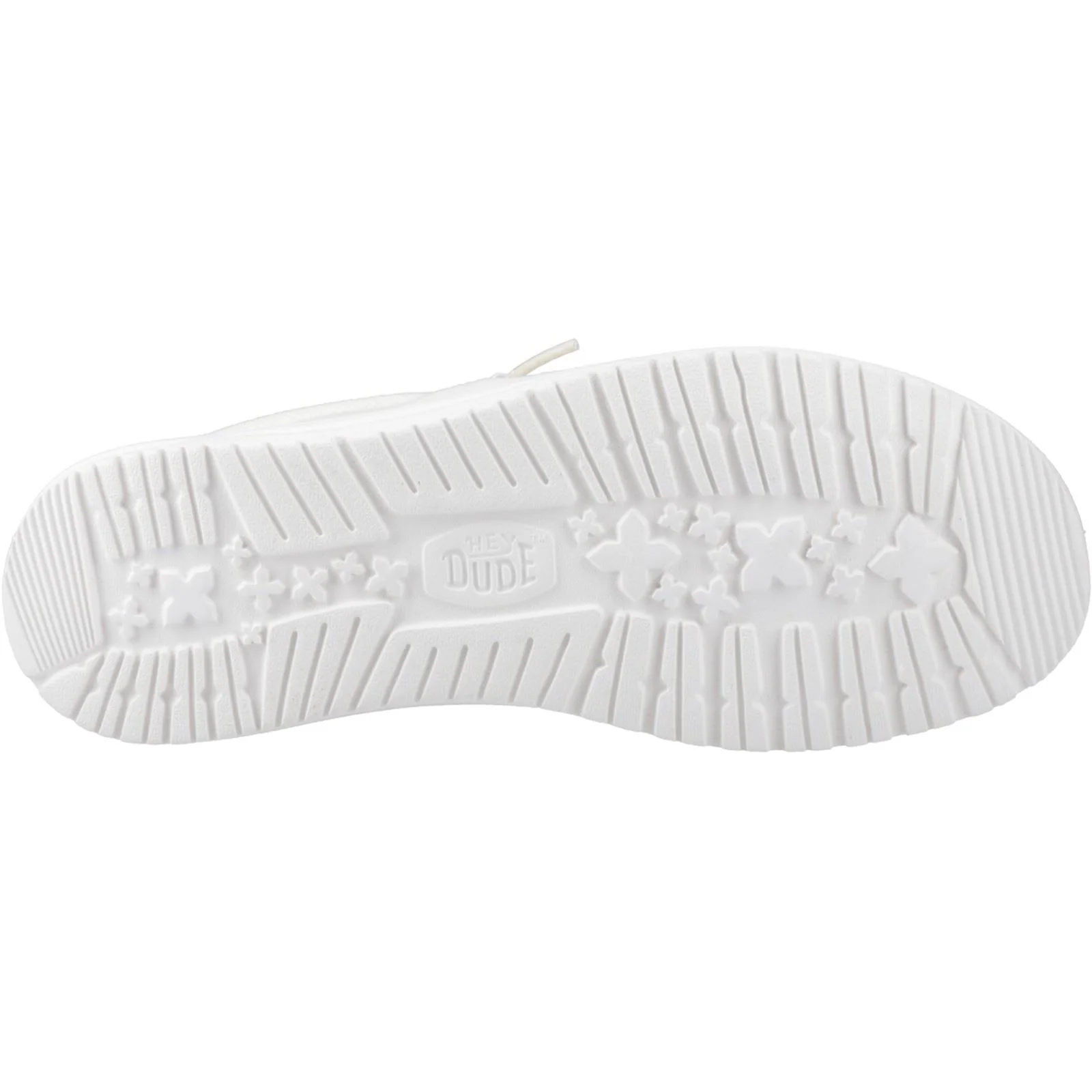 HEYDUDE Wally Resort Polyester Blend Men's White/Multi Moccasins Shoes - Image 3