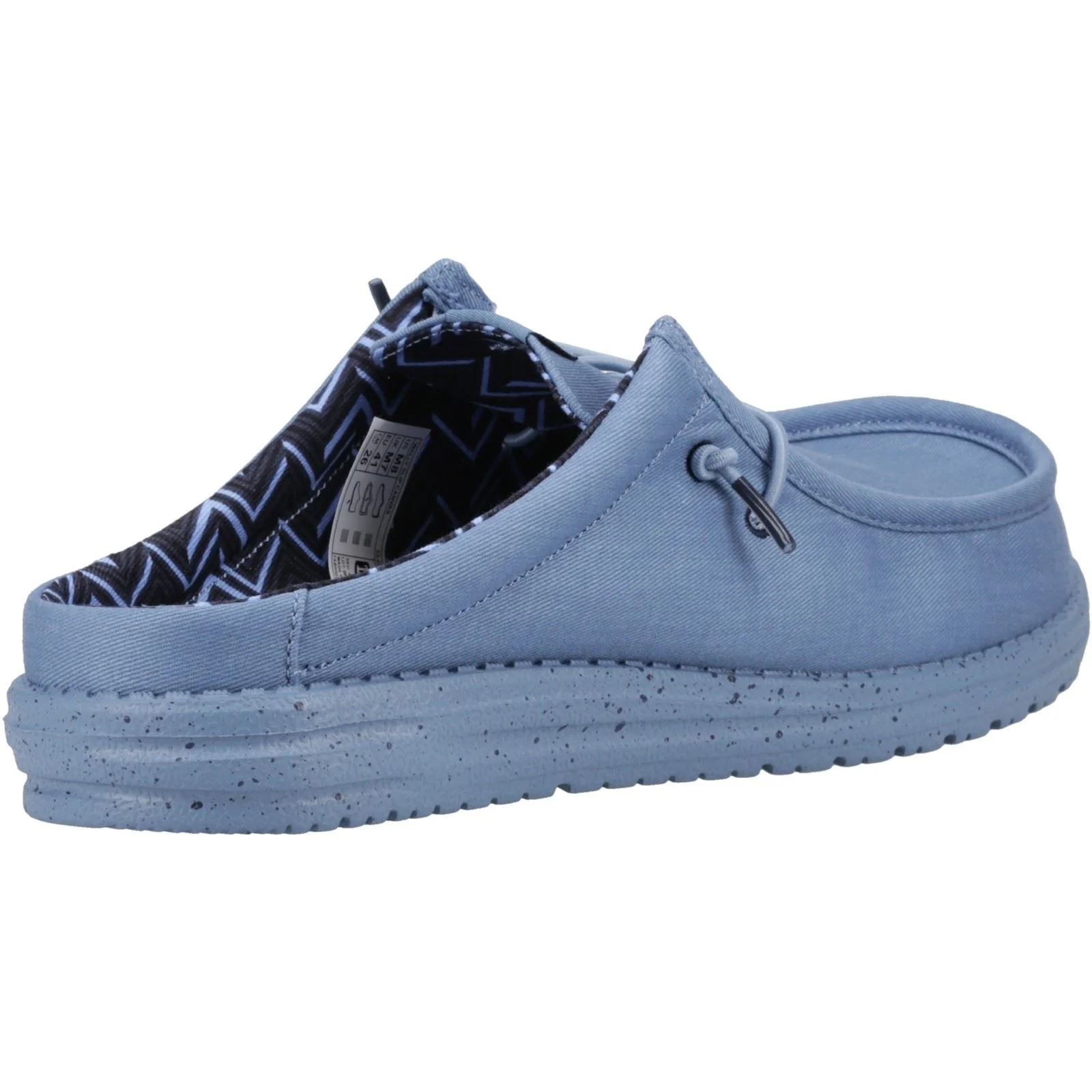 HEYDUDE Men's Wally Slip Canvas Mule in Elemental Blue - Image 2