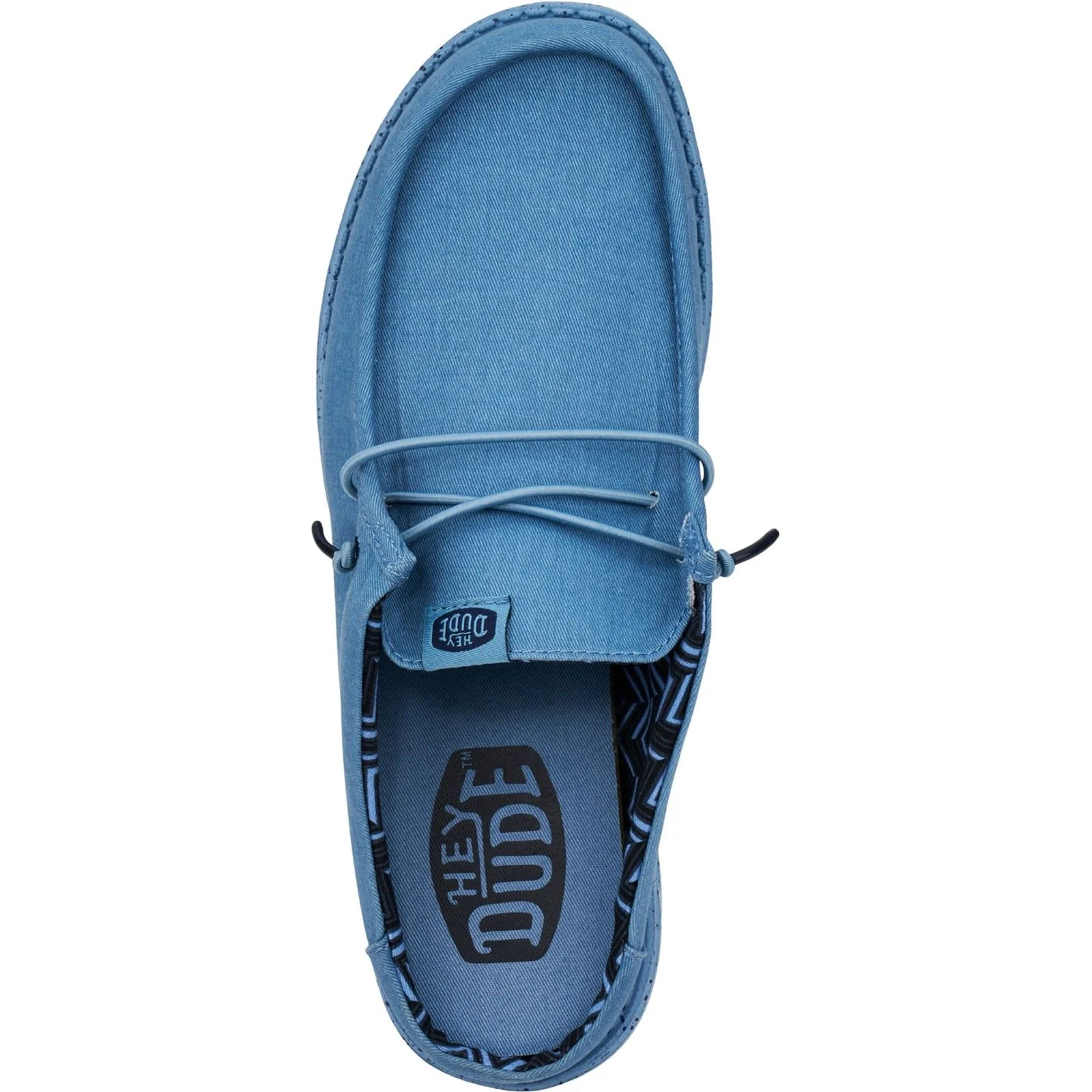 HEYDUDE Men's Wally Slip Canvas Mule in Elemental Blue - Image 5