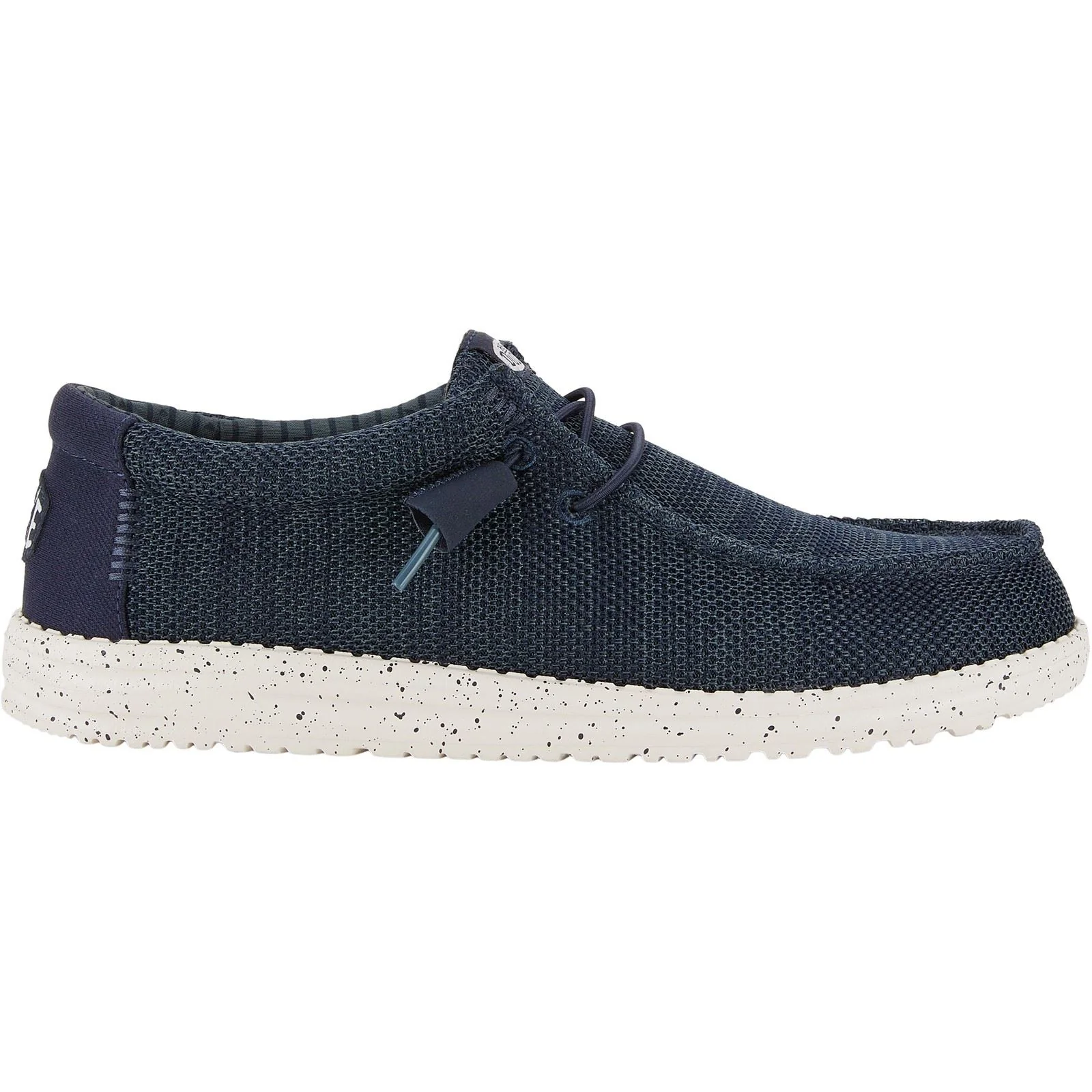 HEYDUDE Men's Wally Stretch Mesh Shoes in Navy - Image 6
