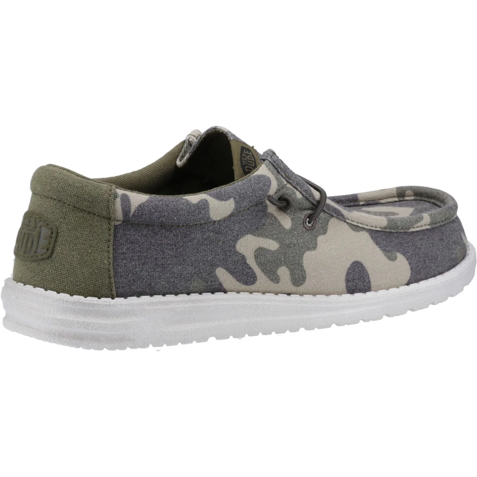 HEYDUDE Men's Wally Washed Camo Shoe in Camo - Image 2