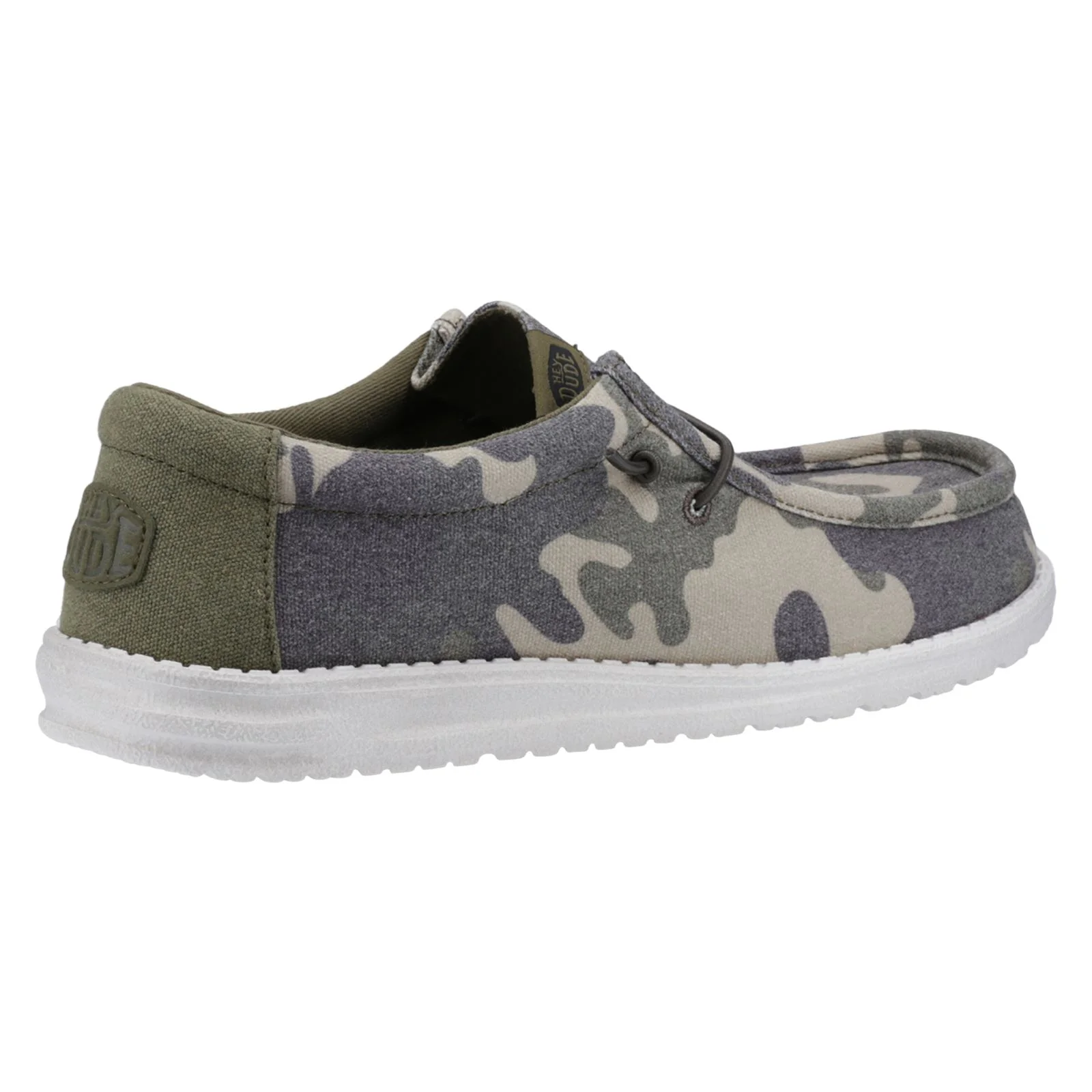 HEYDUDE Men's Wally Washed Camo Shoe in Camo - Image 7