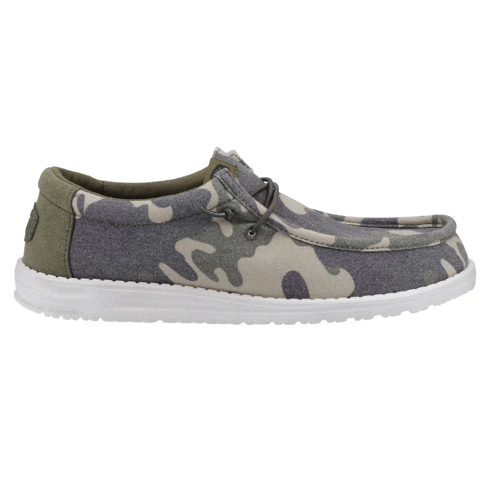 HEYDUDE Men's Wally Washed Camo Shoe in Camo - Image 9