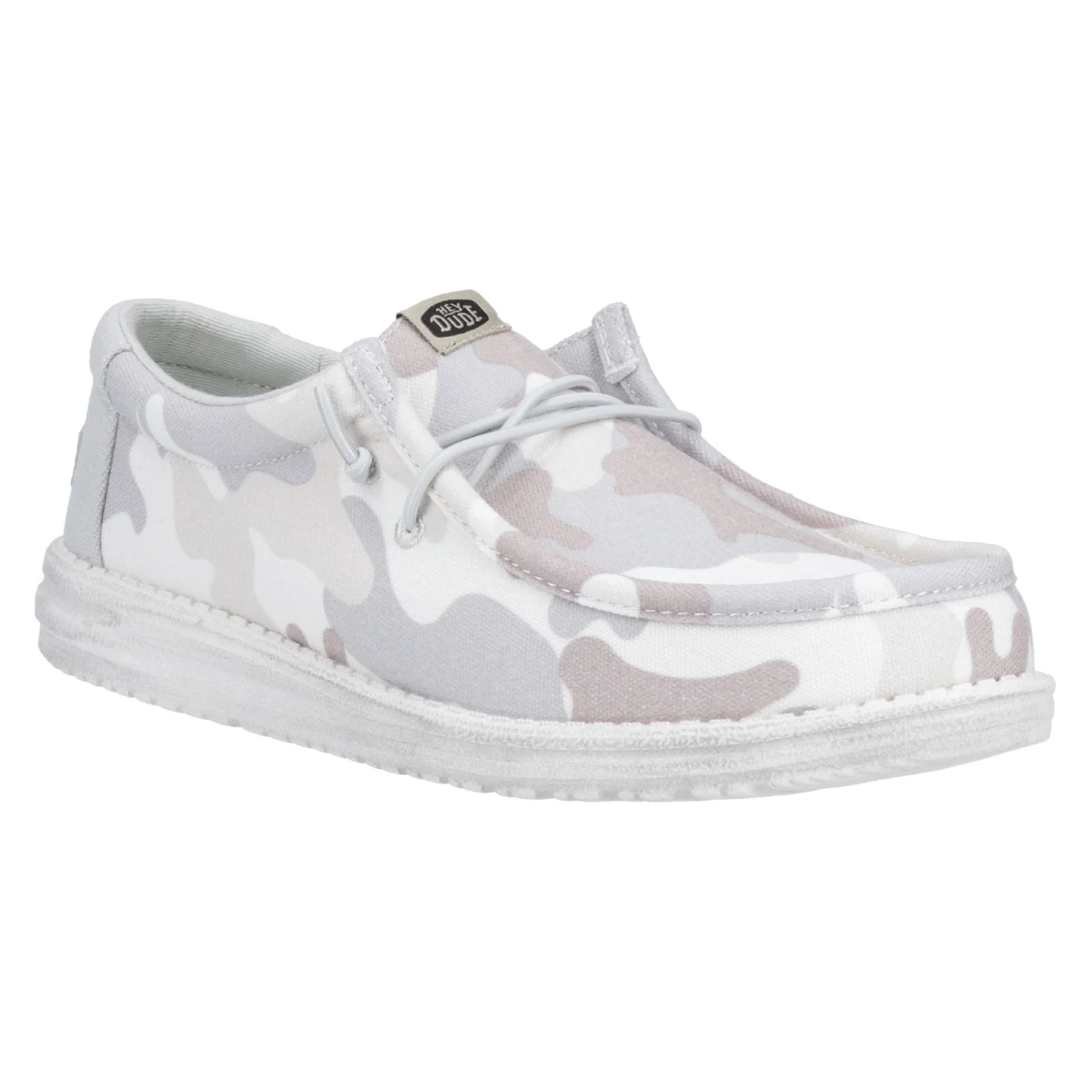 HEYDUDE Men's Wally Washed Camo Shoe in Greyscale Desert Camo - Image 6