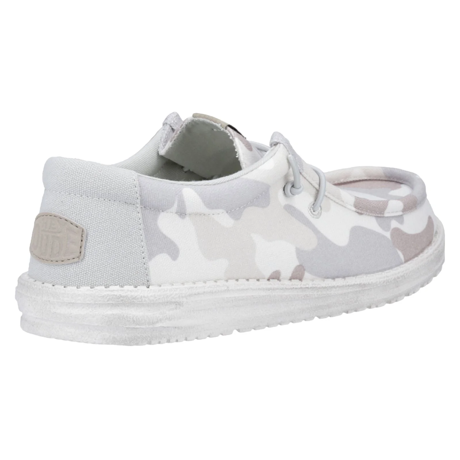 HEYDUDE Men's Wally Washed Camo Shoe in Greyscale Desert Camo - Image 7