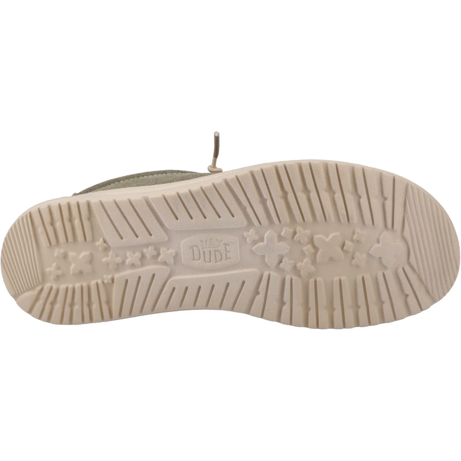 HEYDUDE Wally Workwear Polyester Blend Men's Dusky Green/Irish Cream Moccasins Shoes - Image 3