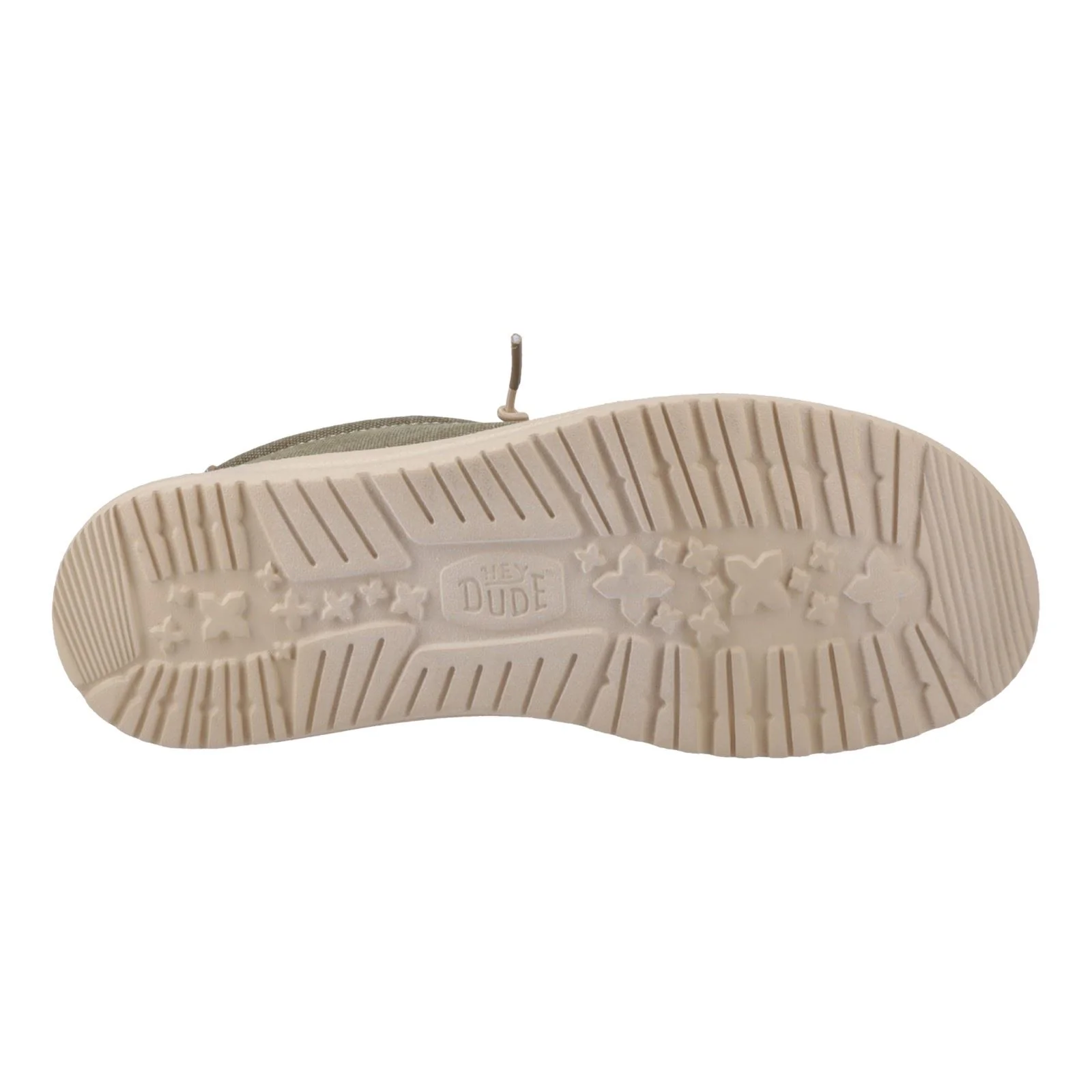 HEYDUDE Wally Workwear Polyester Blend Men's Dusky Green/Irish Cream Moccasins Shoes - Image 8