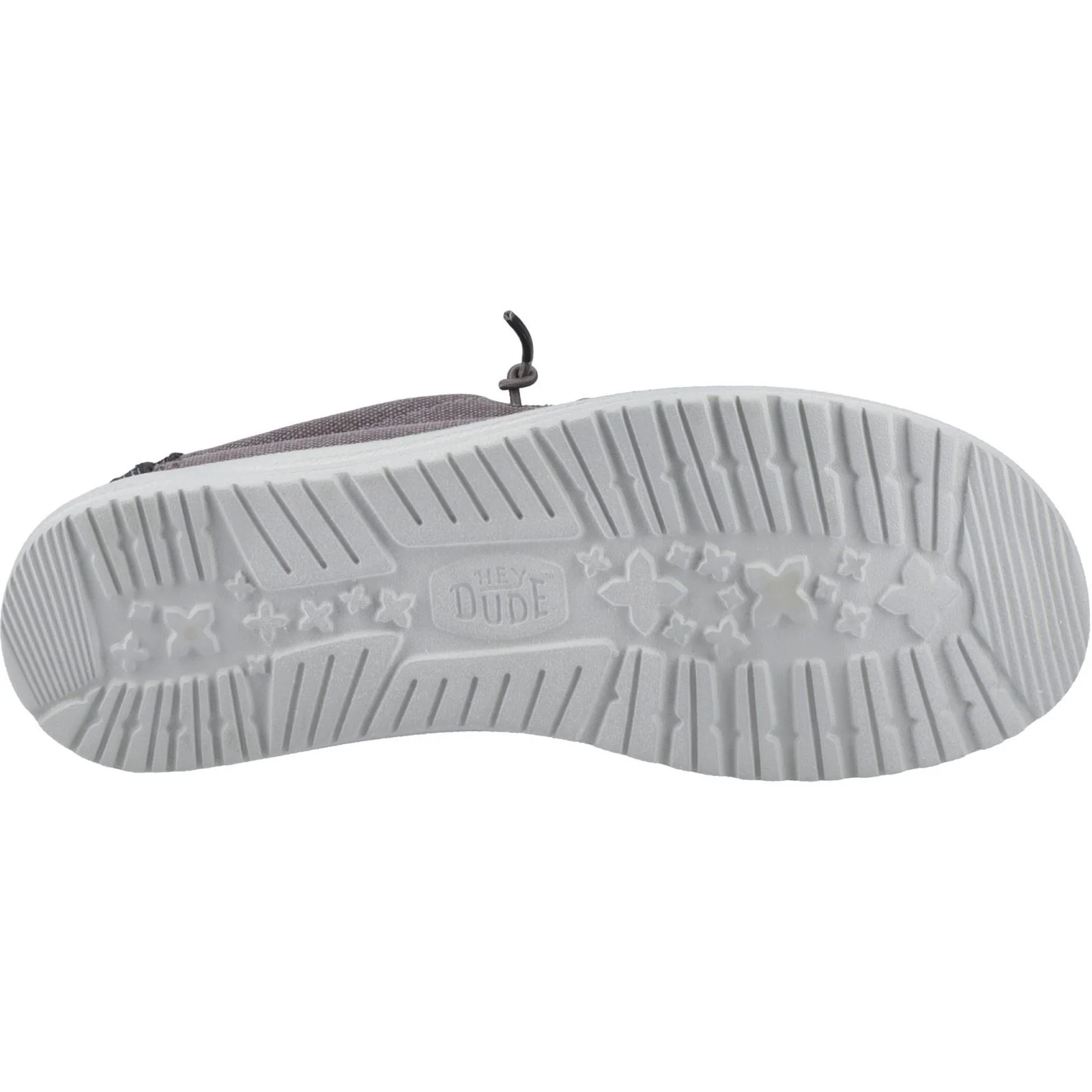 HEYDUDE Wally Workwear Polyester Blend Men's Granite Grey/Black Moccasins Shoes - Image 3