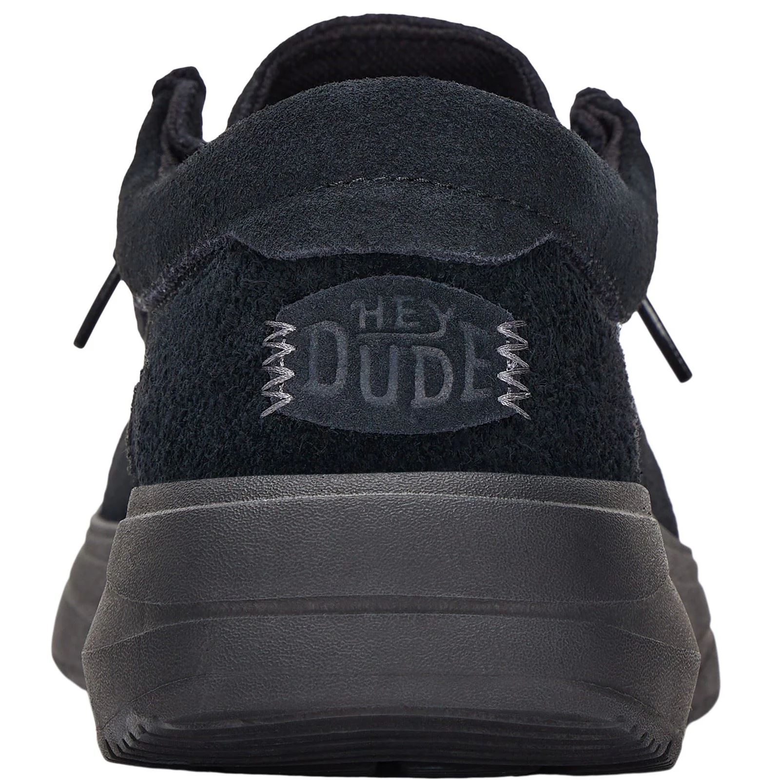HEYDUDE Men's Wally X Suede Shoes in Black - Image 2