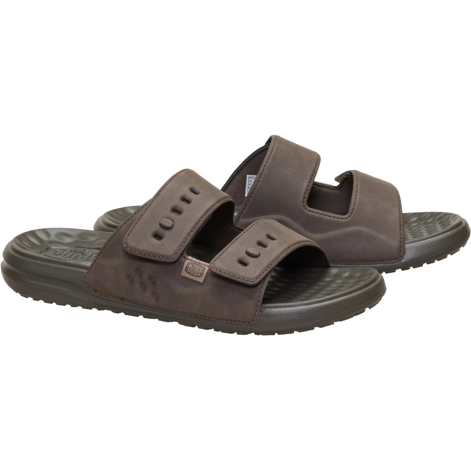 HEYDUDE Wave 2 Strap Polyurethane Men's Major Brown Sandals - Image 3