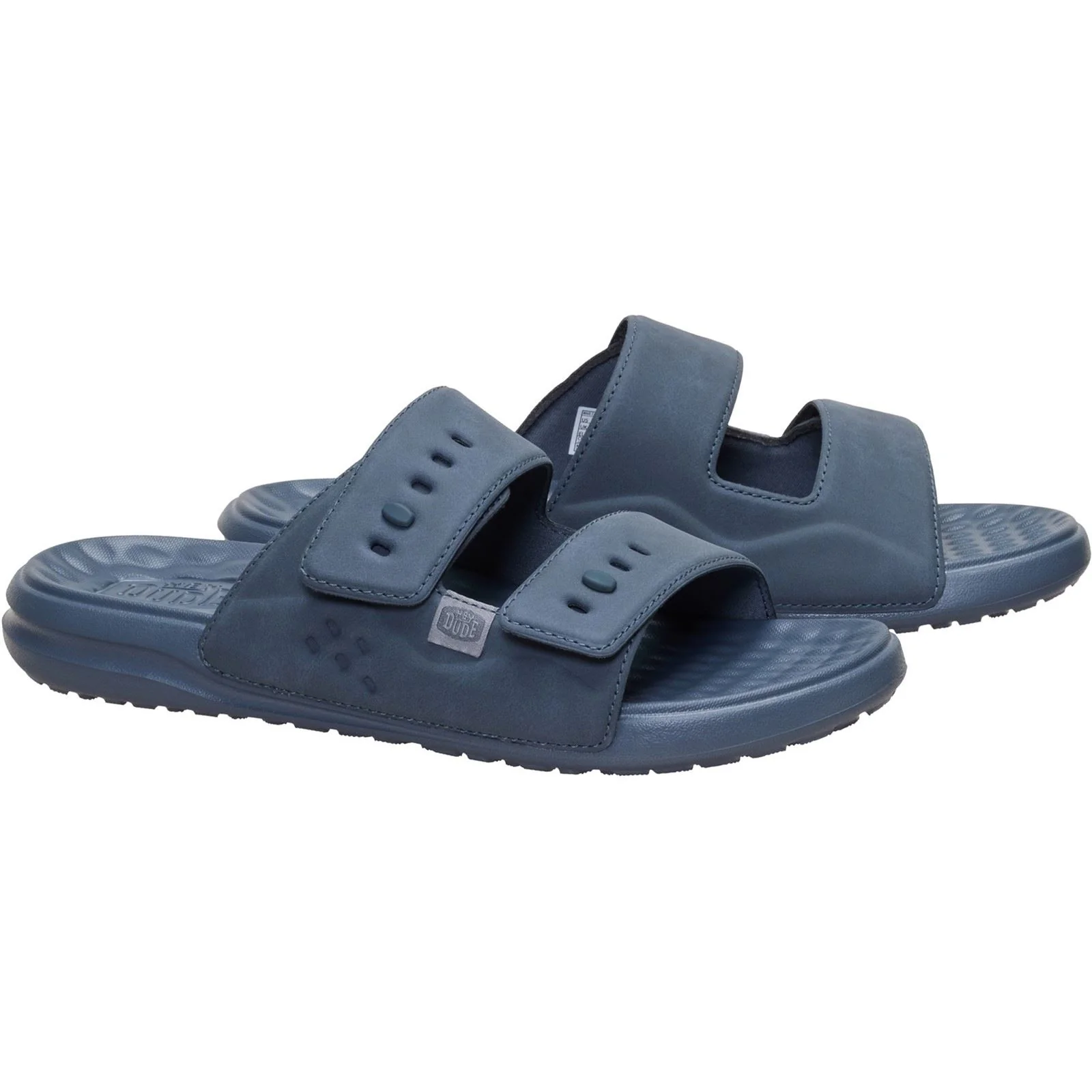 HEYDUDE Wave 2 Strap Polyurethane Men's Turbulence Grey Sandals - Image 3