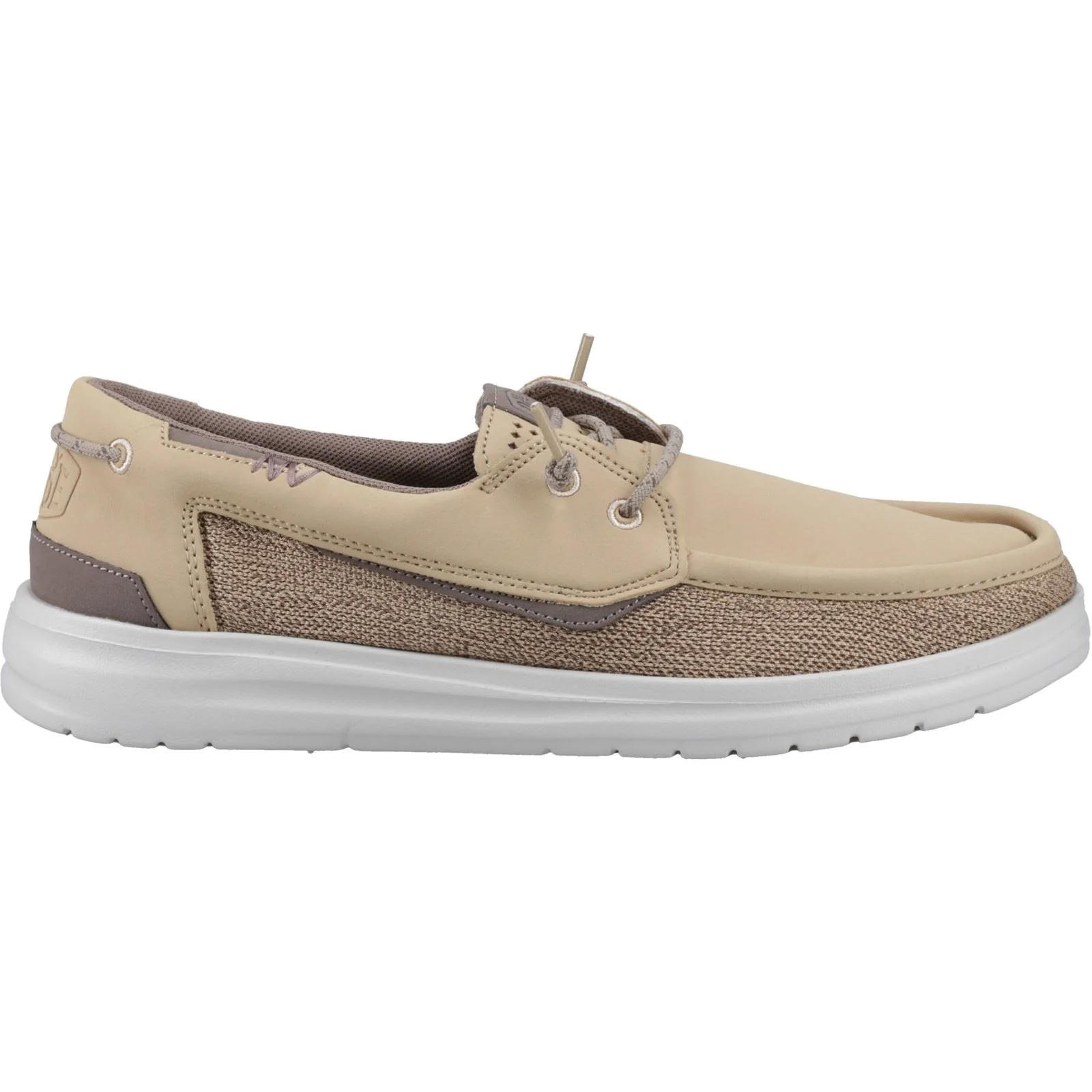 HEYDUDE Welsh Grip Classic Mesh Cotton Blend Men's Incense/Morel Brown Boat Shoes - Image 5