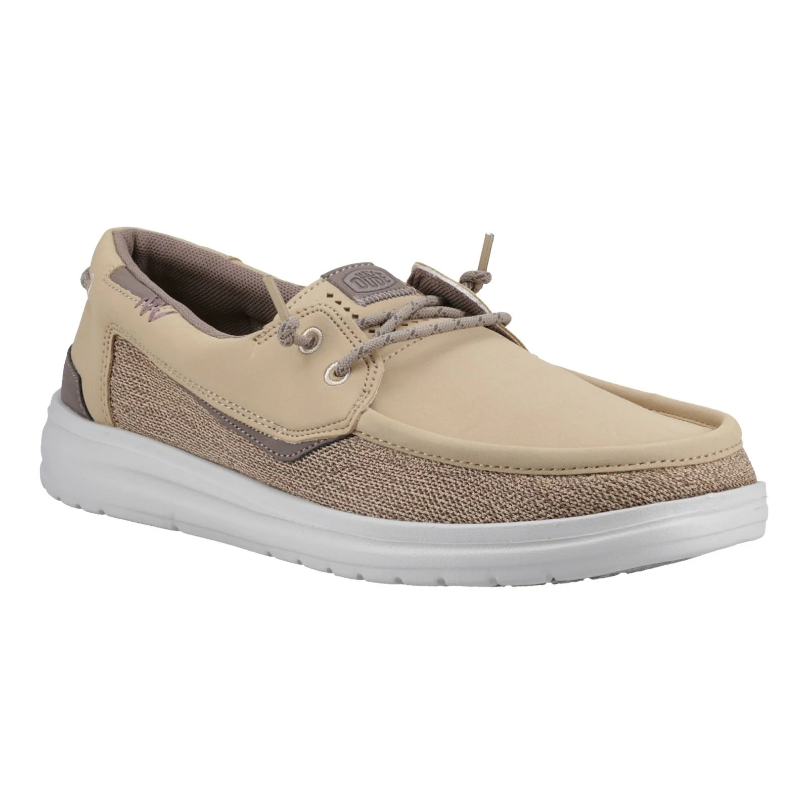 HEYDUDE Welsh Grip Classic Mesh Cotton Blend Men's Incense/Morel Brown Boat Shoes - Image 9