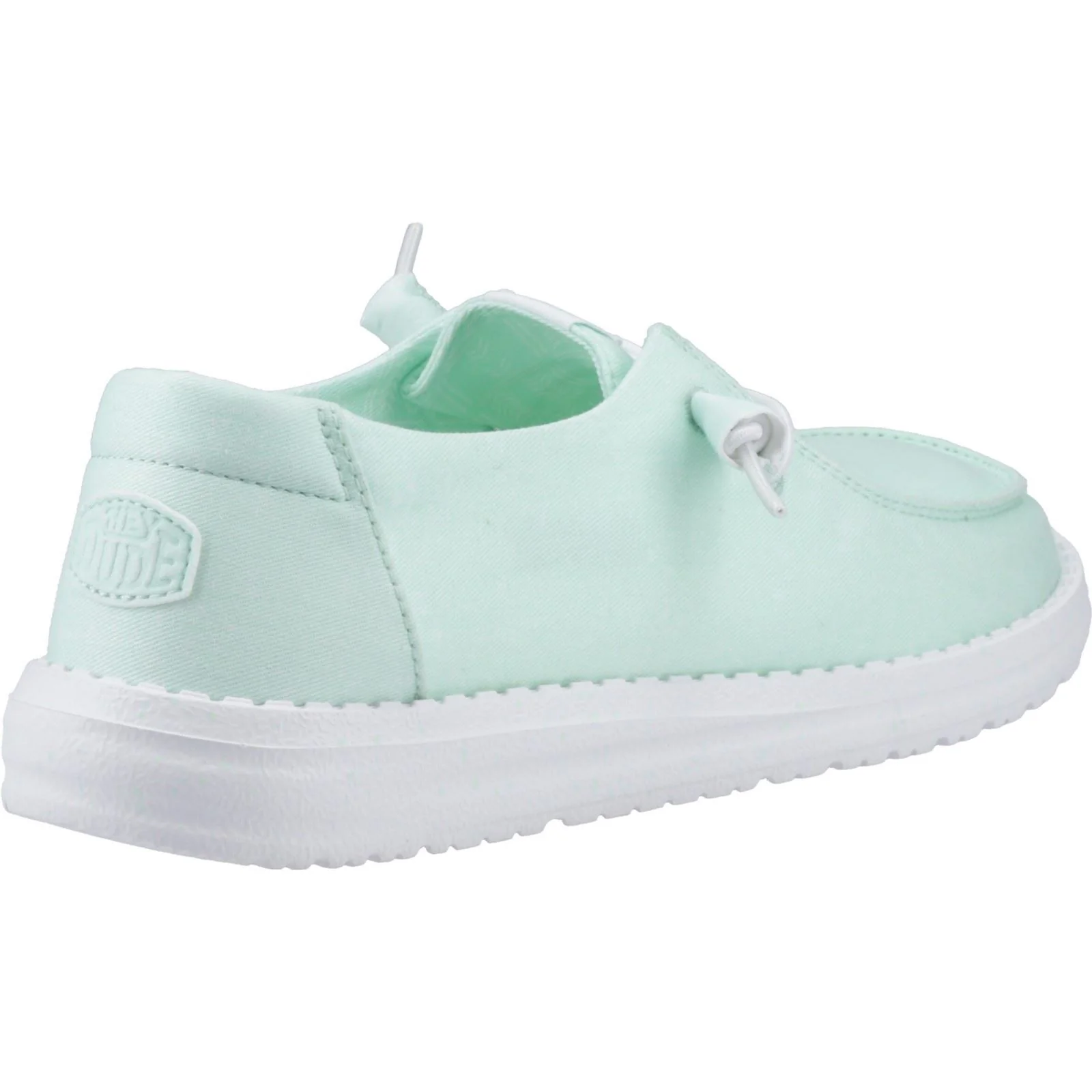 HEYDUDE Wendy Canvas 100% Cotton Women's Bay Blue Moccasins Shoes - Image 2