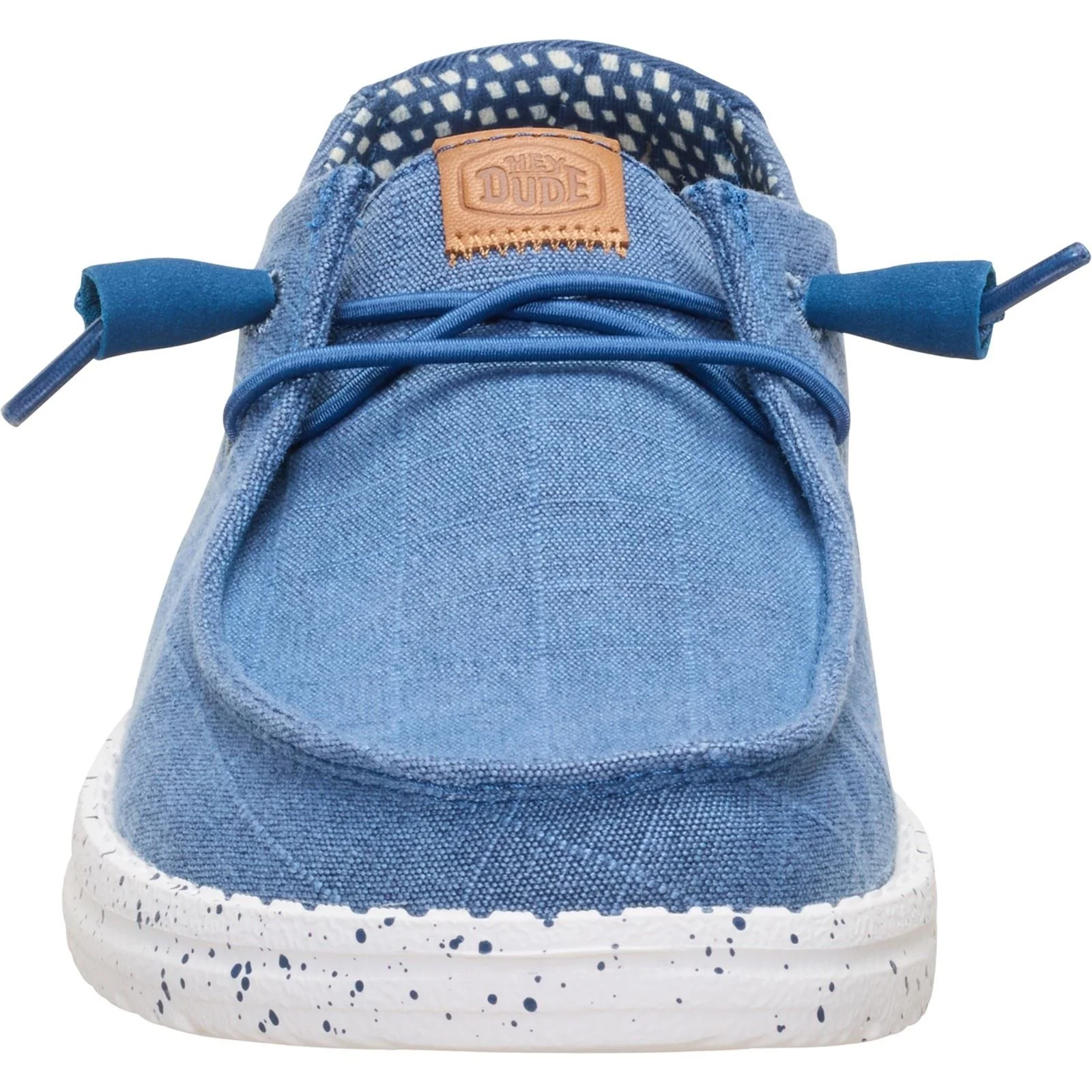 HEYDUDE Wendy Chambray Textile Women's Ensign Blue Loafers - Image 8