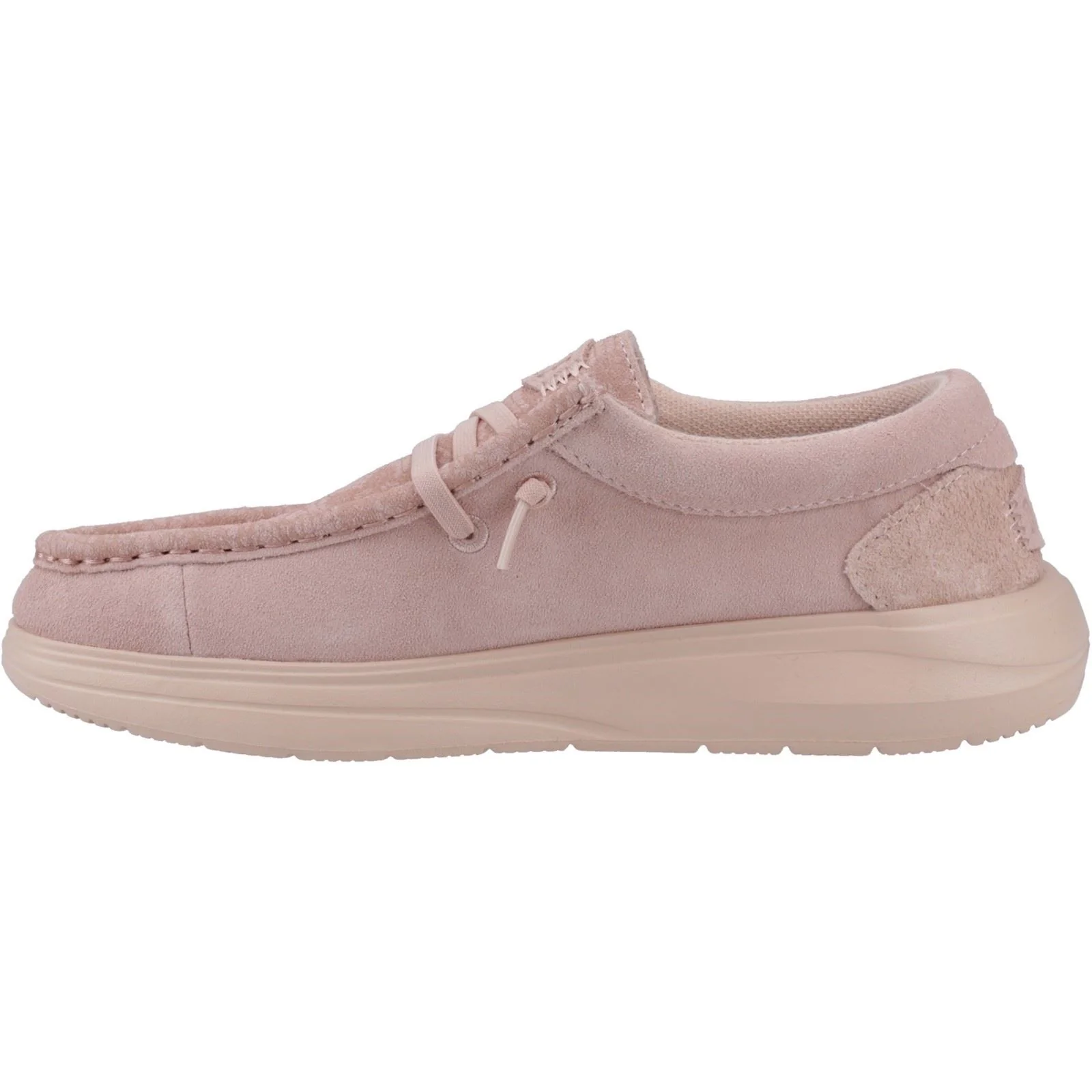 HEYDUDE Wendy COMF Suede Women's Rose Dust Moccasins Shoes - Image 4