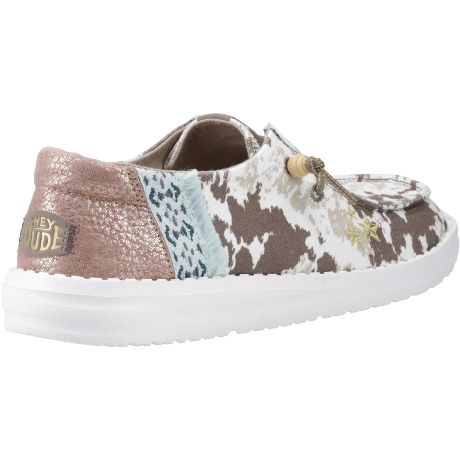 HEYDUDE Women's Wendy Disco Cow Shoes in Tan - Image 2