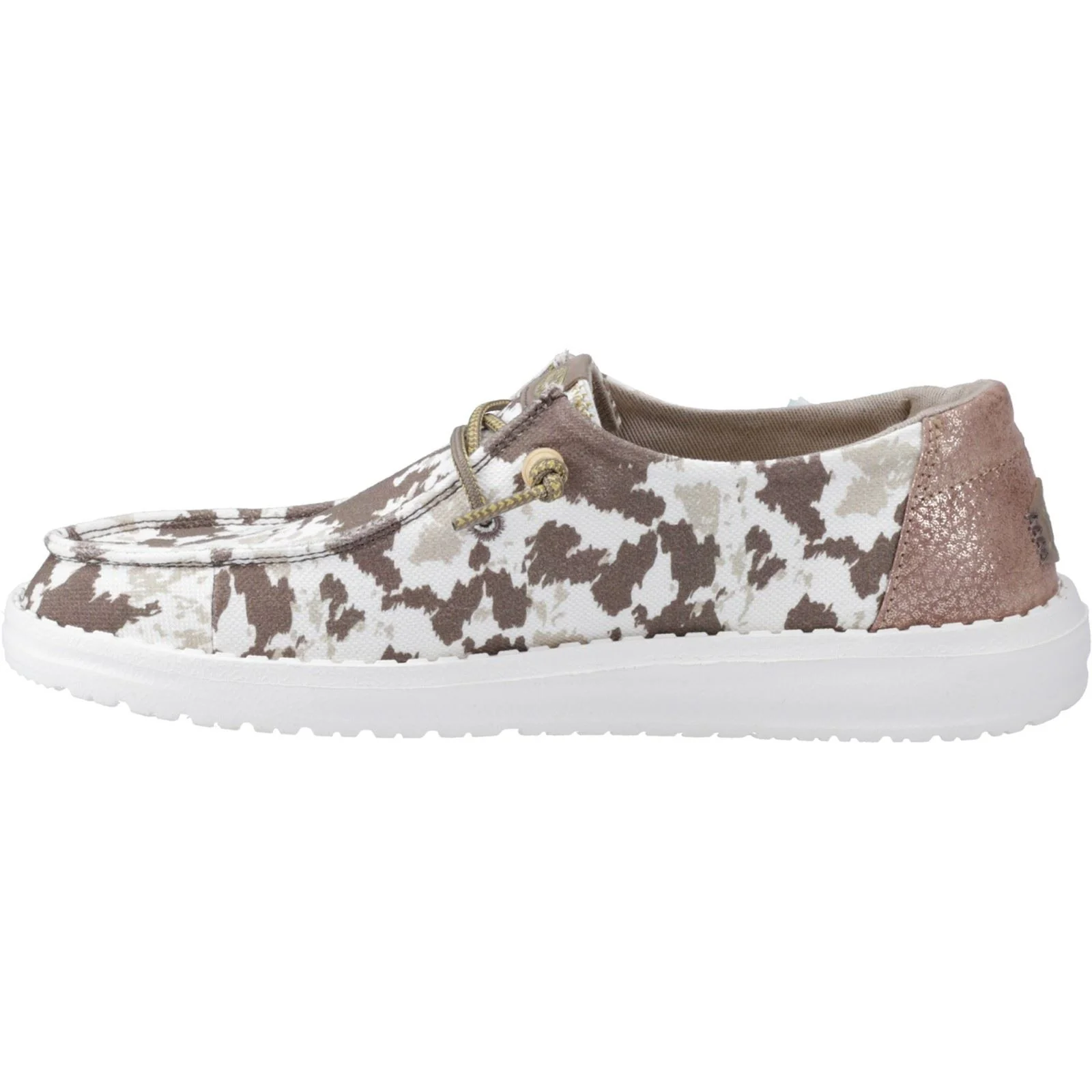 HEYDUDE Women's Wendy Disco Cow Shoes in Tan - Image 4