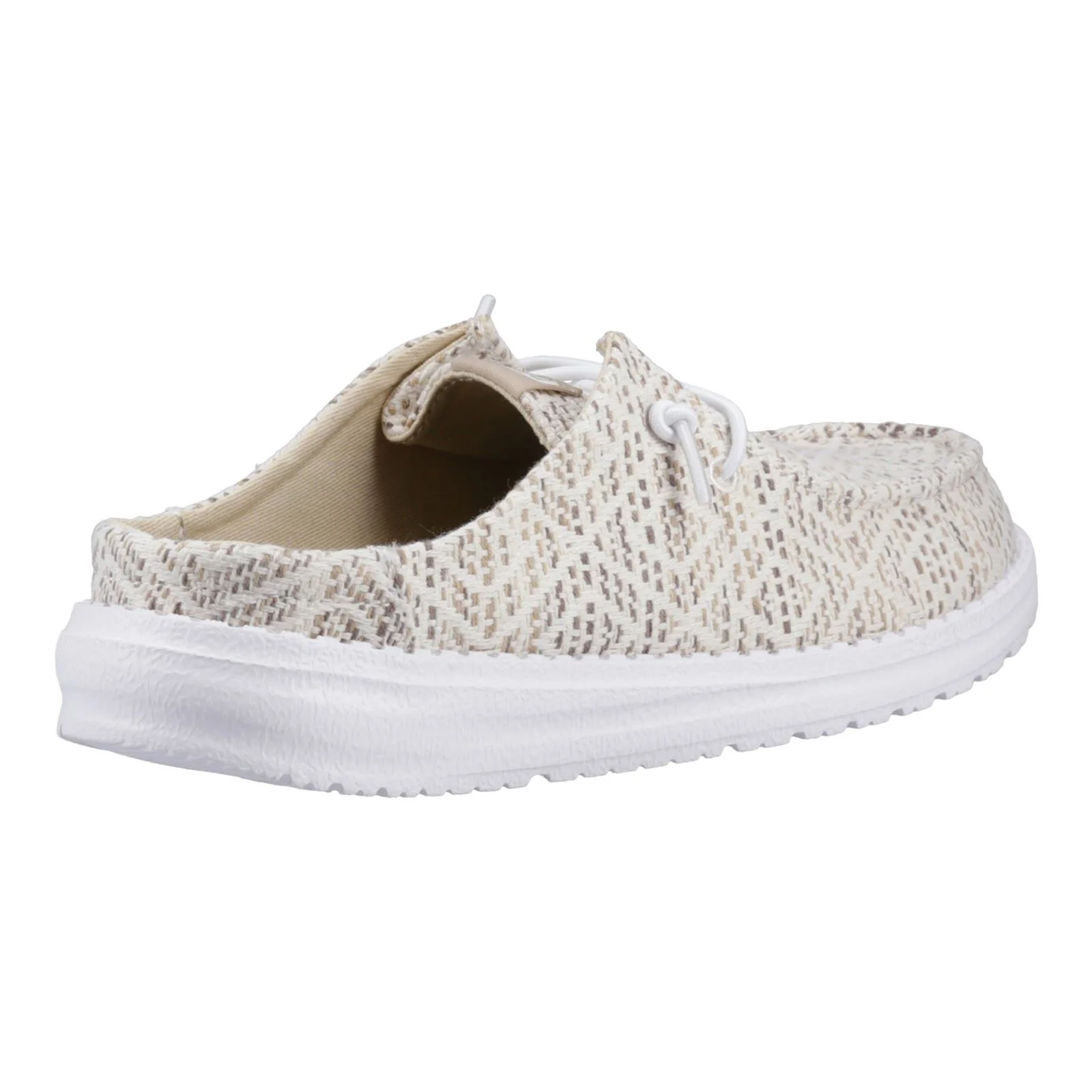 HEYDUDE Wendy Slip Surf Baja Polyester Blend Women's Tan/Multi Mules - Image 7