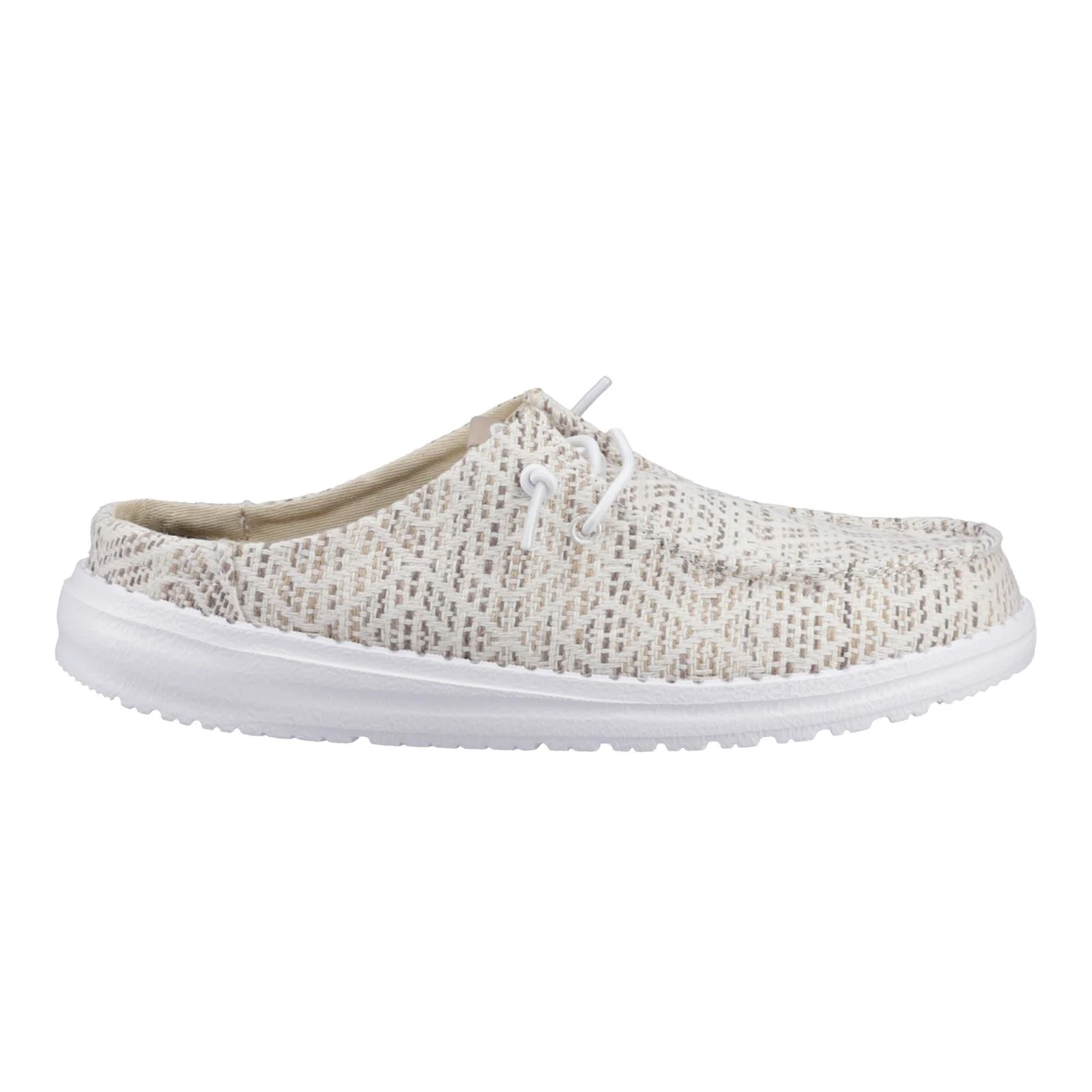HEYDUDE Wendy Slip Surf Baja Polyester Blend Women's Tan/Multi Mules - Image 9