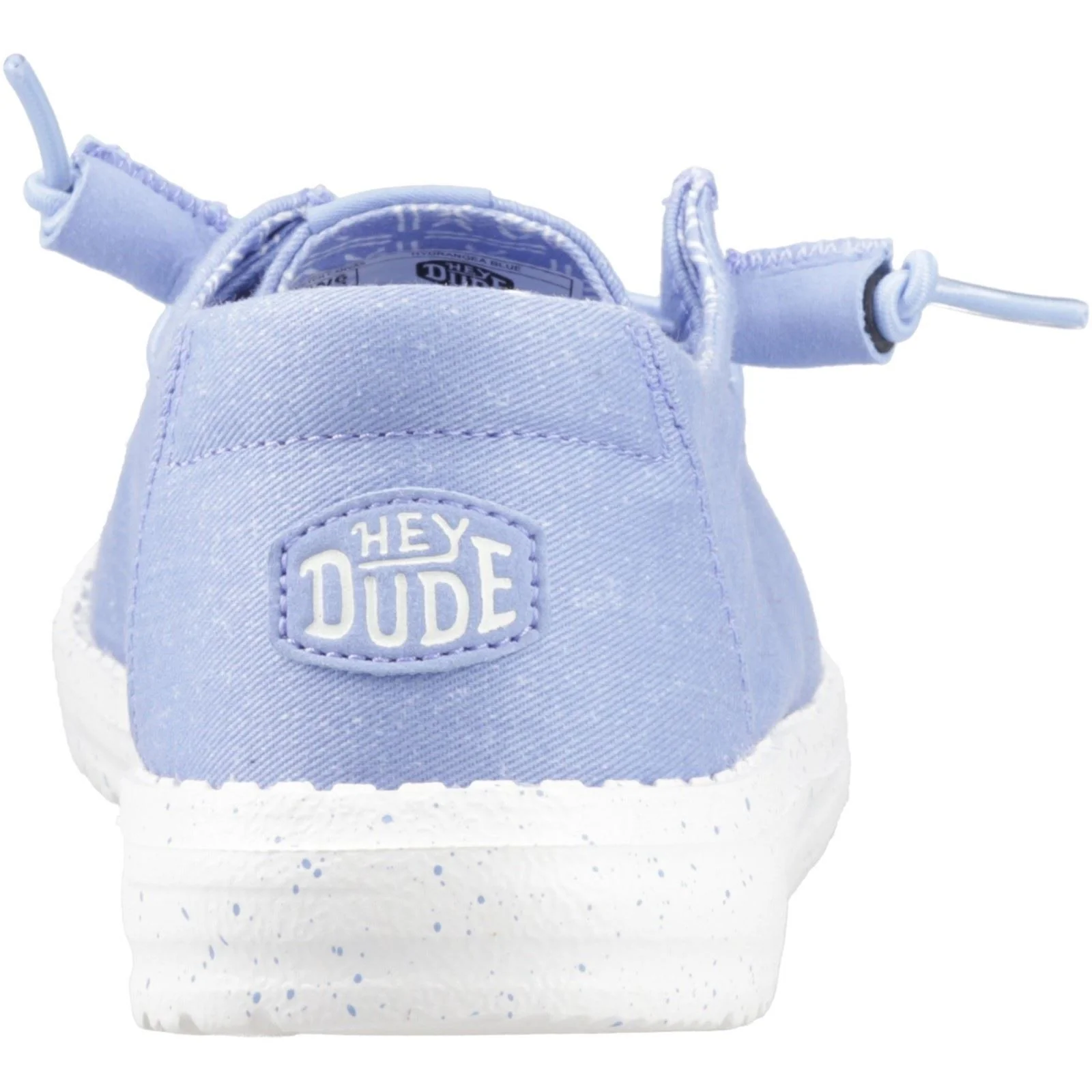 HEYDUDE Wendy Stretch Canvas Textile Women's Hydrangea Blue Loafers - Image 2