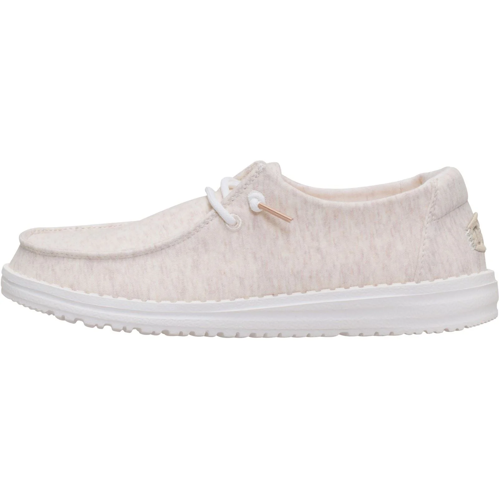 HEYDUDE Wendy Stretch Jersey Textile Women's Oatmeal Loafers - Image 6
