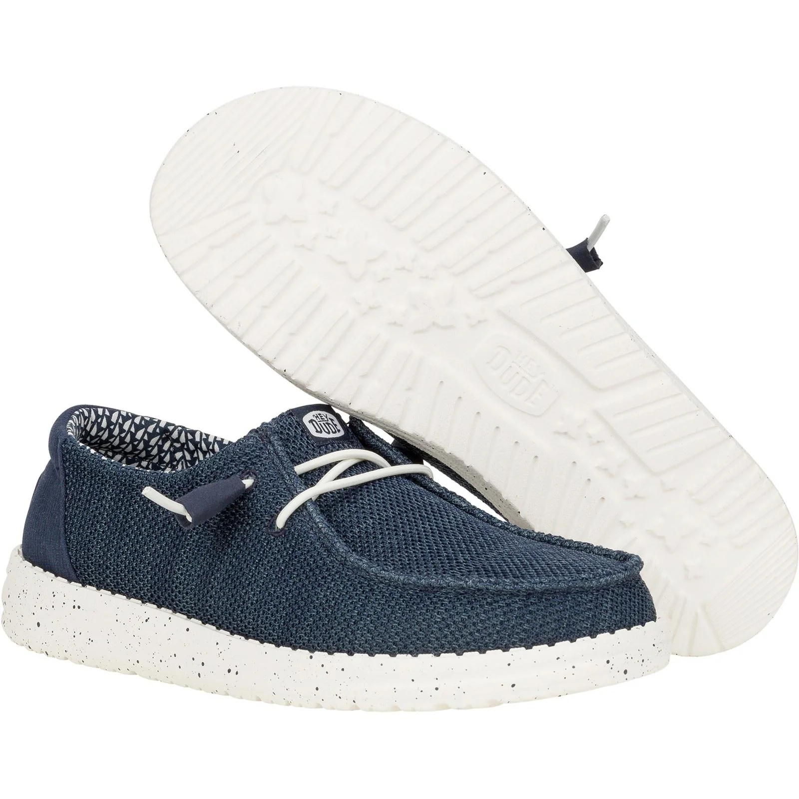 HEYDUDE Women's Wendy Stretch Mesh Shoes in Navy - Image 3