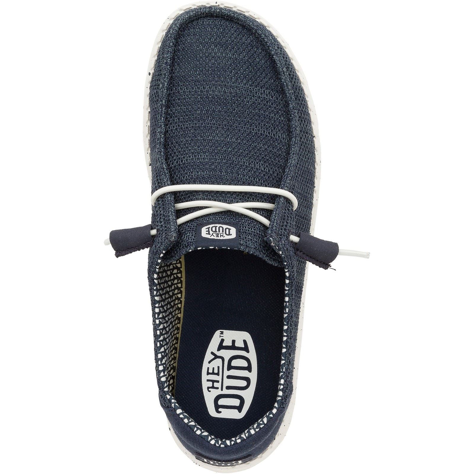 HEYDUDE Women's Wendy Stretch Mesh Shoes in Navy - Image 4